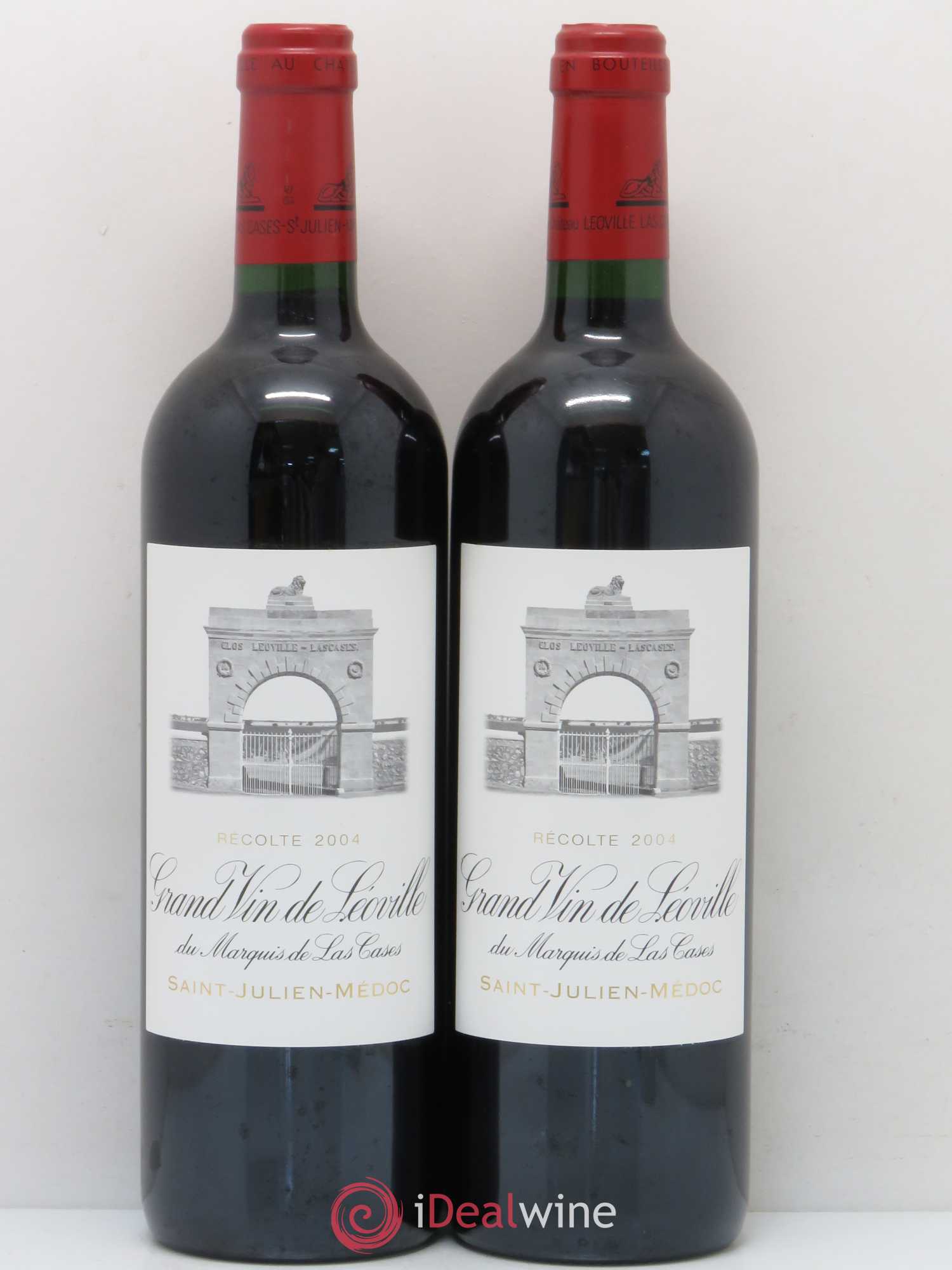 Château Léoville Las Cases 2ème Grand Cru Classé 2004 - Lot de 2 bouteilles - 0