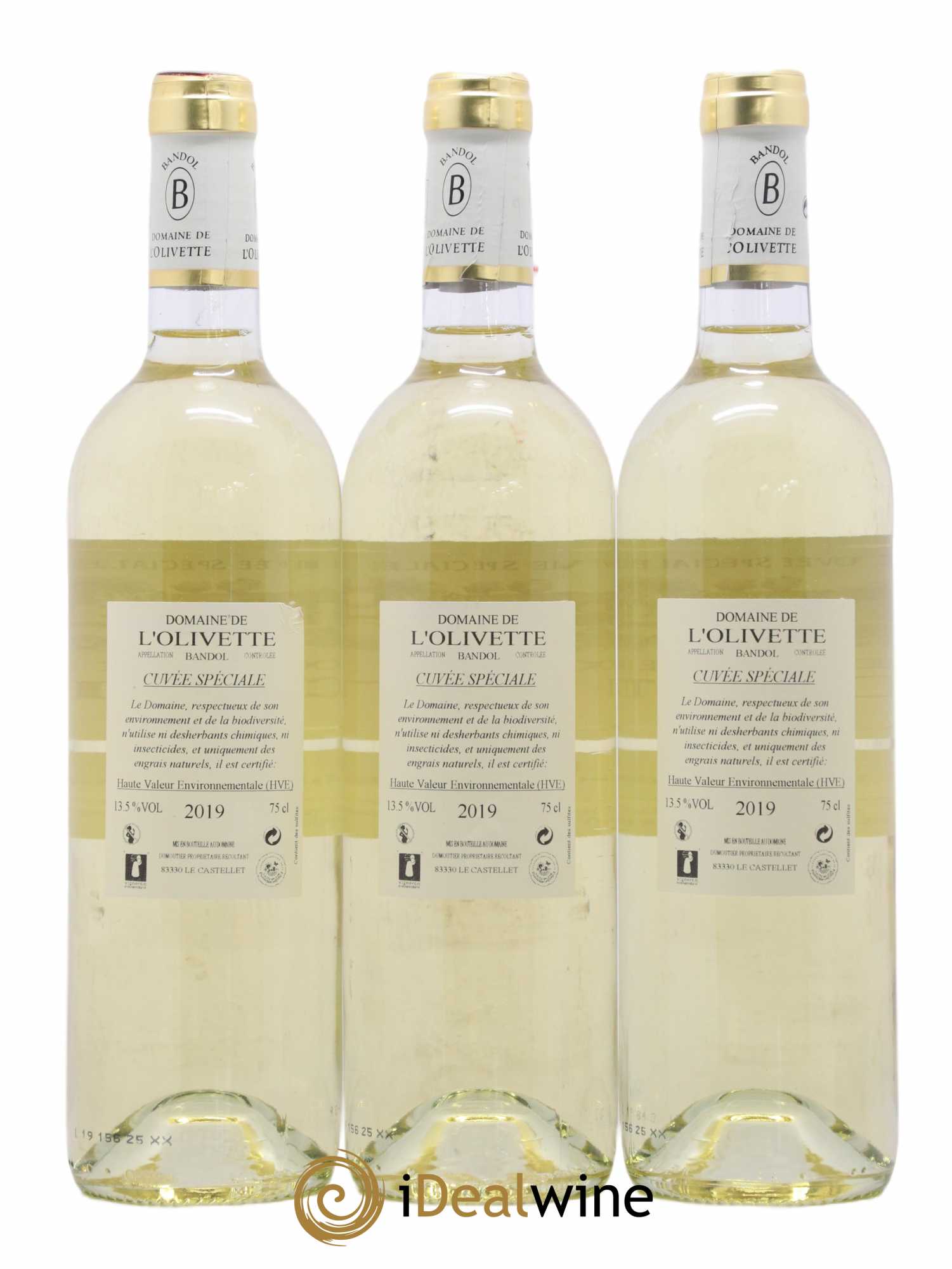 Bandol Cuvée spéciale L'Olivette (Domaine de) 2019 - Lot de 3 bouteilles - 1