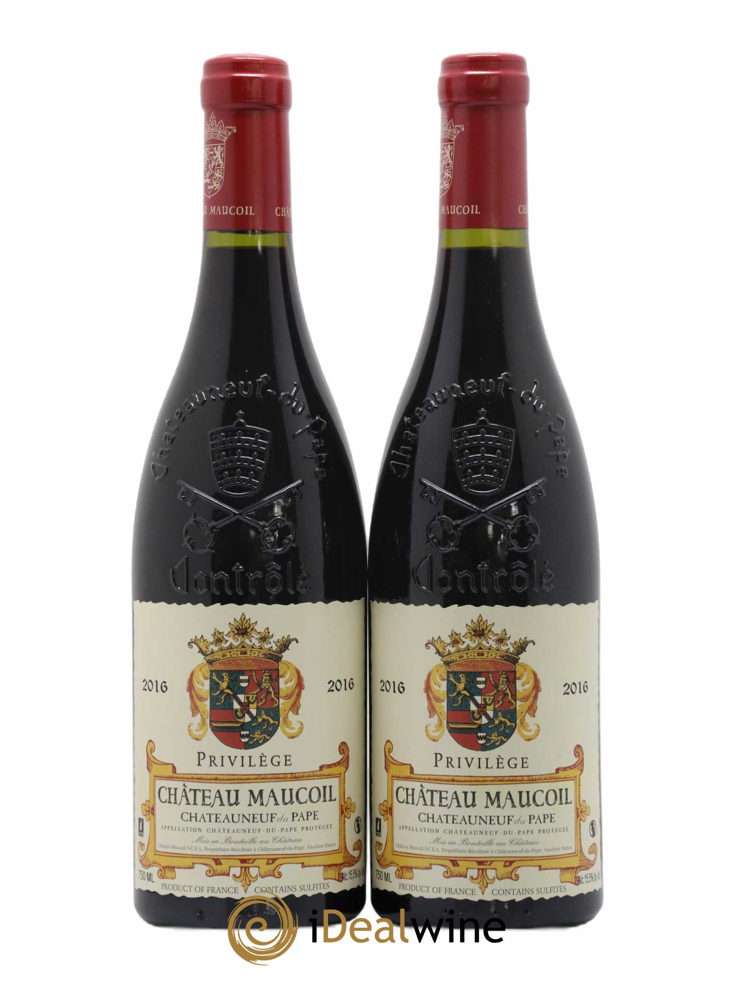 Châteauneuf-du-Pape Privilege Château Maucoil 2016 - Lot de 2 bouteilles - 0