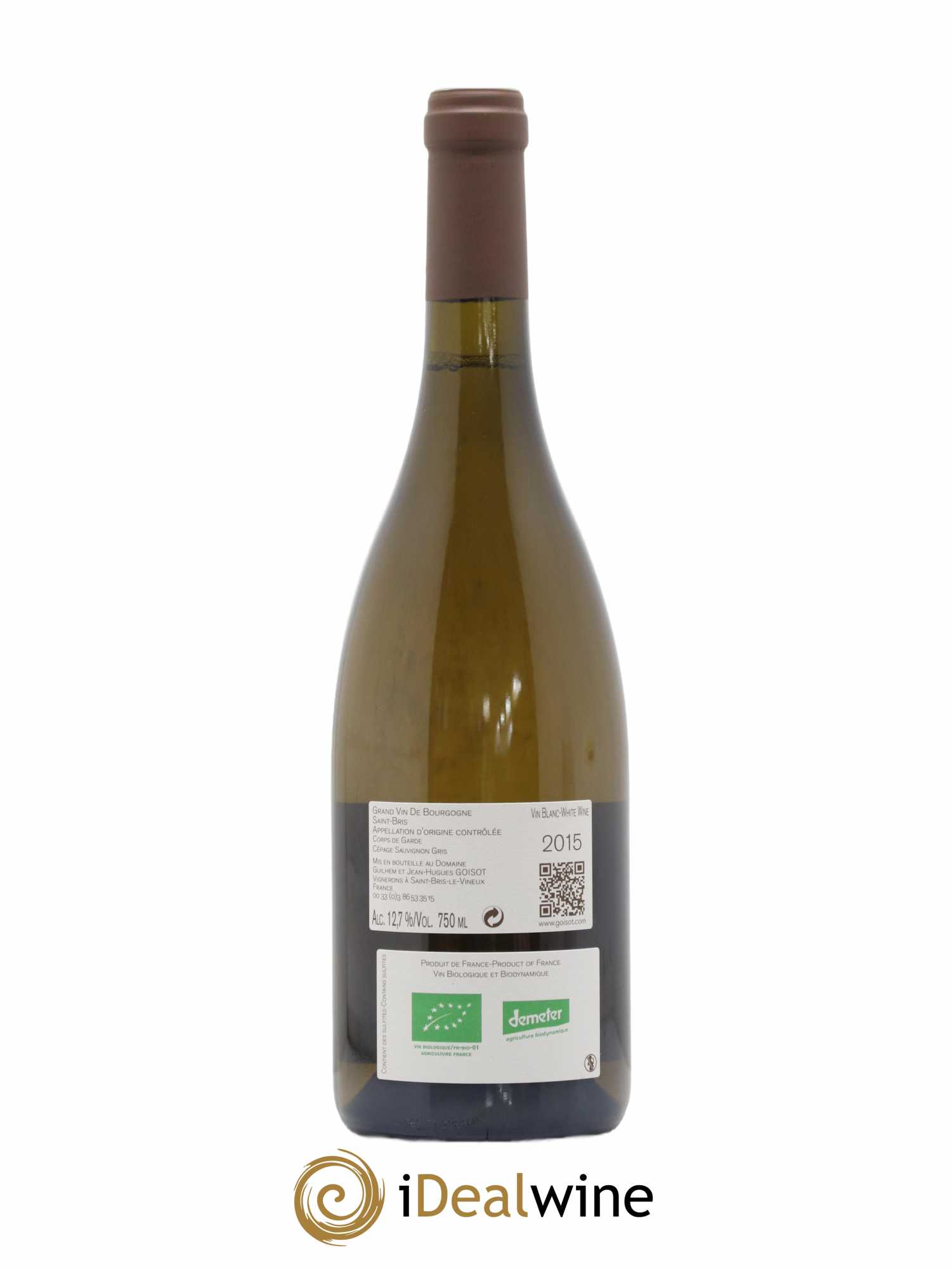 Saint-Bris Corps de Garde Goisot 2015 - Lot de 1 bouteille - 1