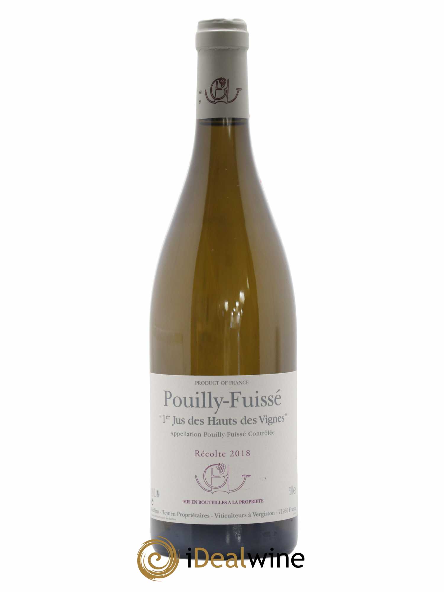 Pouilly-Fuissé 1er Jus des Hauts des Vignes Guffens-Heynen 2018 - Lot de 1 bouteille - 0