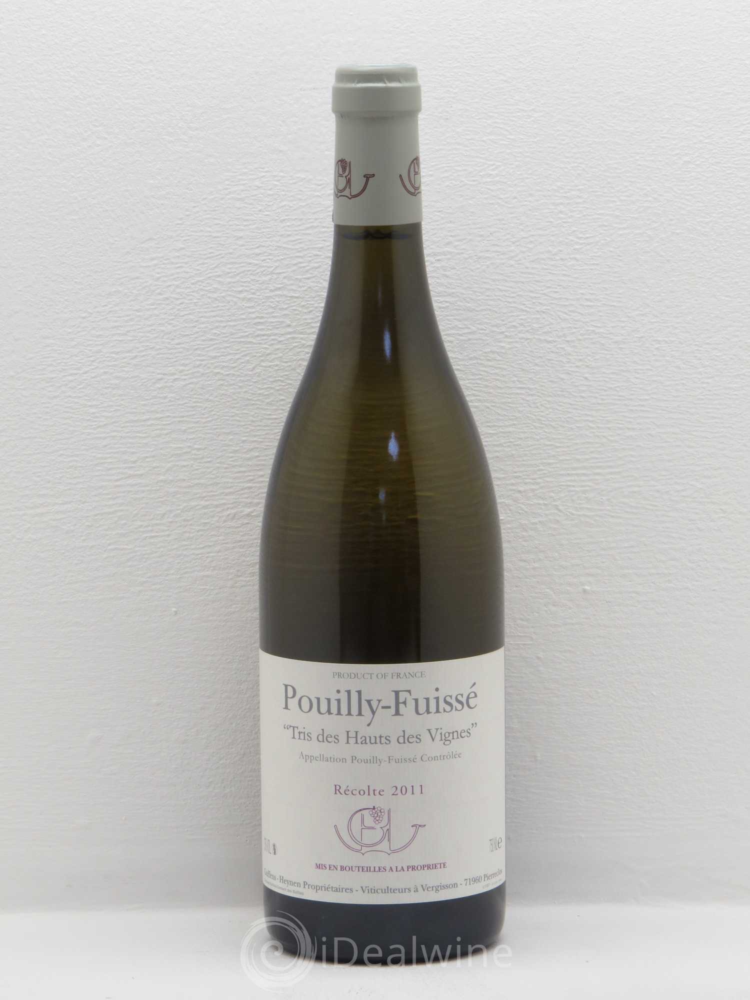 Pouilly-Fuissé Tris des Hauts des Vignes Guffens-Heynen 2011 - Lot de 1 bouteille - 0