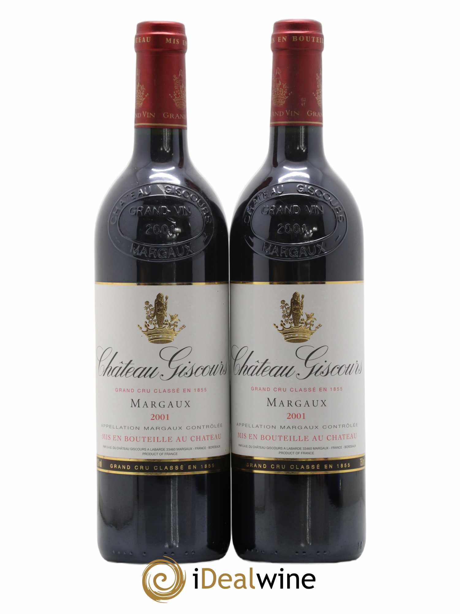 Château Giscours 3ème Grand Cru Classé 2001 - Lot de 2 bouteilles - 0