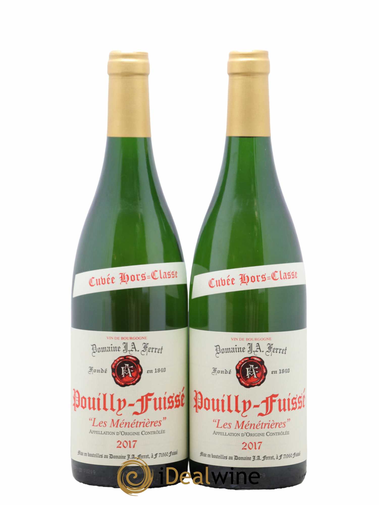 Pouilly-Fuissé 1er Cru Hors Classe Les Ménétrières J.A. Ferret (Domaine) 2017 - Lot de 2 bouteilles - 0