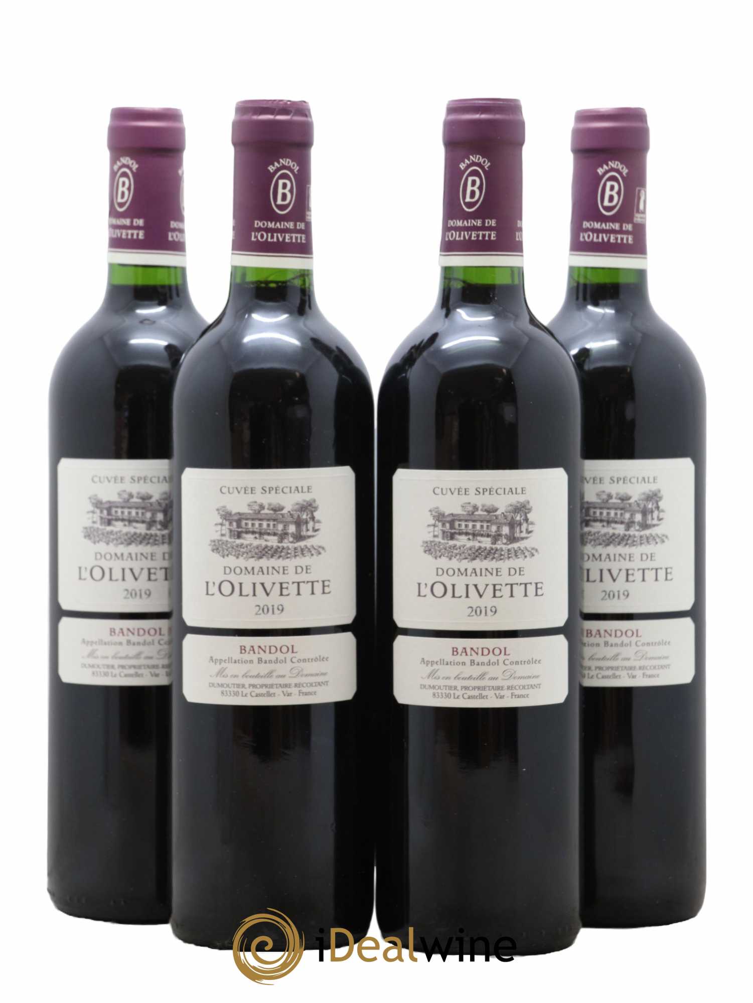 Bandol Cuvée Spéciale Domaine de l'Olivette 2019 - Lot de 4 bouteilles - 0