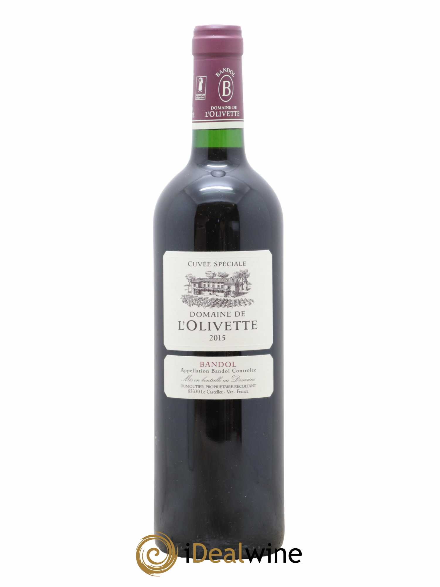 Bandol Cuvée Spéciale Domaine de l'Olivette 2015 - Lot de 1 bouteille - 0