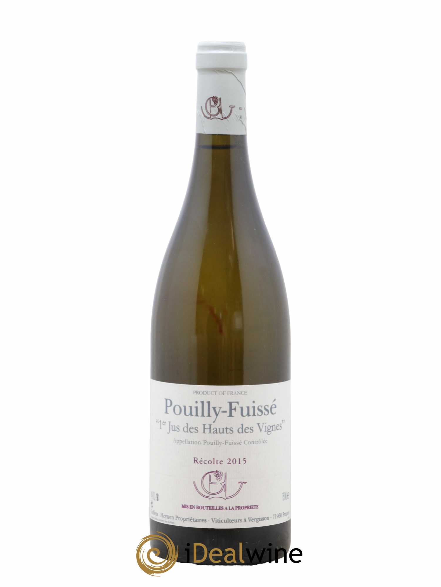Pouilly-Fuissé 1er Jus des Hauts des Vignes Guffens-Heynen 2015 - Lot de 1 bouteille - 0