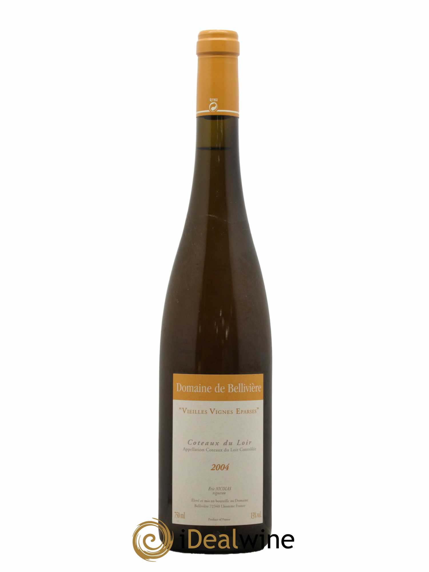 Coteaux du Loir Vieilles Vignes Eparses Domaine de Bellivière 2004 - Lot de 1 bouteille - 0