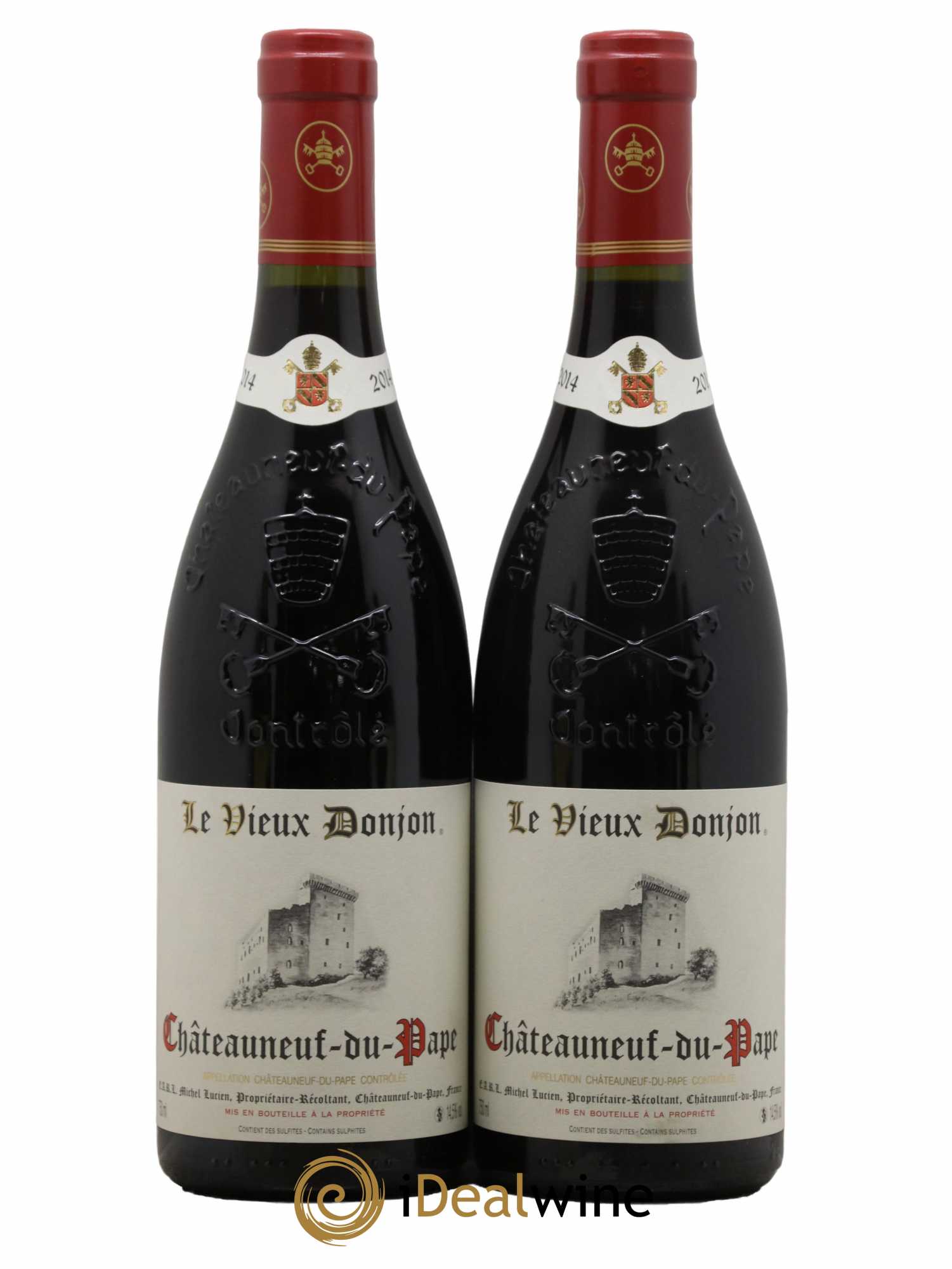 Châteauneuf-du-Pape Le Vieux Donjon Michel Lucien 2014 - Lot de 2 bouteilles - 0