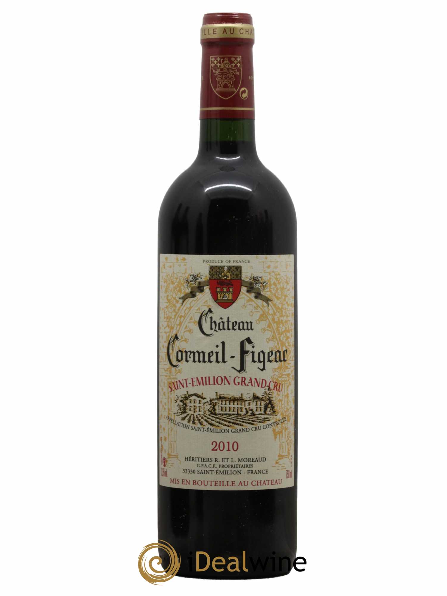 Château Cormeil Figeac 2010 - Lot de 1 bouteille - 0