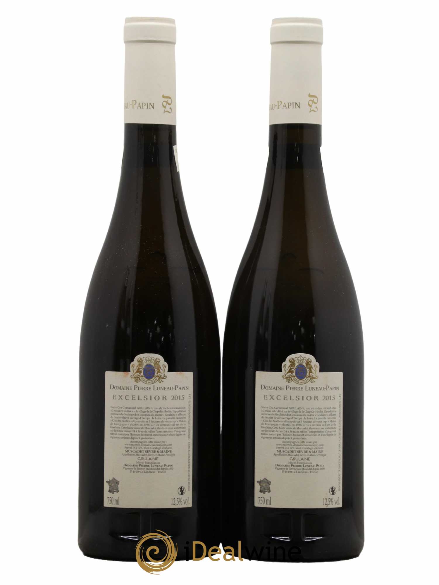 Muscadet-Sèvre-et-Maine Cru Goulaine Excelsior Luneau-Papin 2015 - Lot de 2 bouteilles - 1