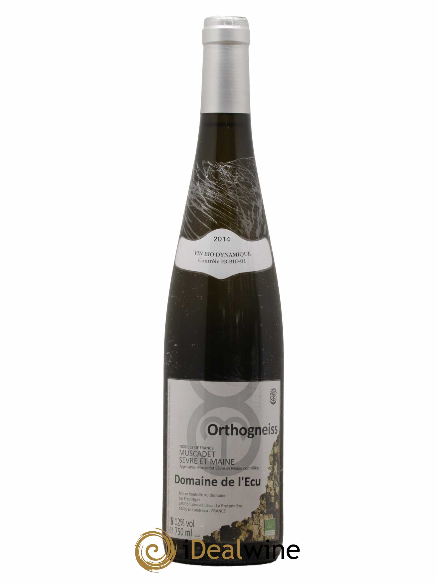 Vin de France (anciennement Muscadet-Sèvre-et-Maine) Orthogneiss Domaine de L'Ecu 2014 - Lot de 1 bouteille - 0