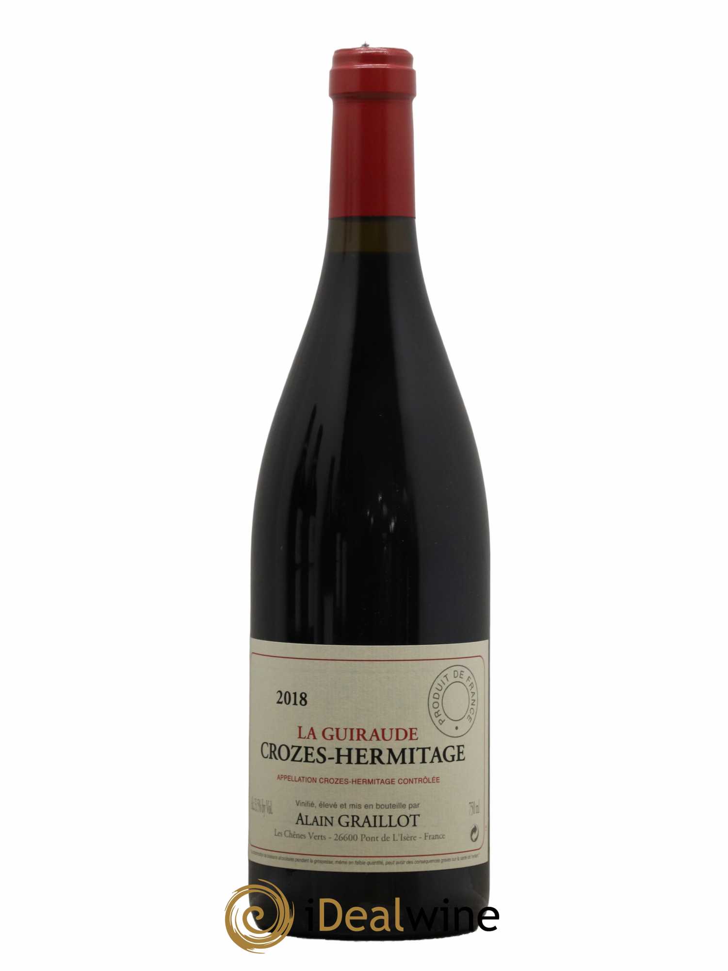 Crozes-Hermitage La Guiraude Domaine Graillot 2018 - Lot de 1 bouteille - 0