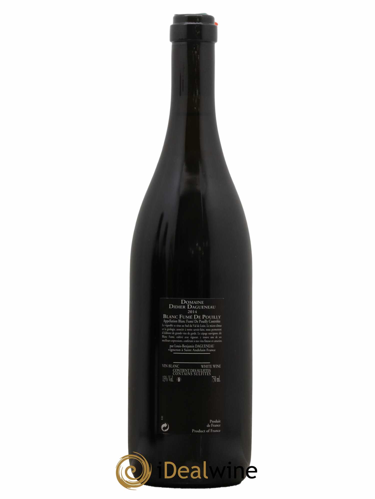 Vin de France (anciennement Pouilly-Fumé) Silex Dagueneau (Domaine Didier - Louis-Benjamin) 2014 - Lot de 1 bouteille - 1