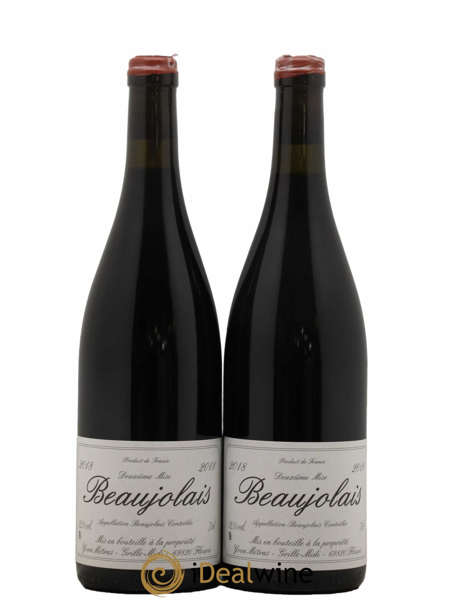 Beaujolais 2nde Mise Yvon Métras 2018 - Lot de 2 bouteilles - 0