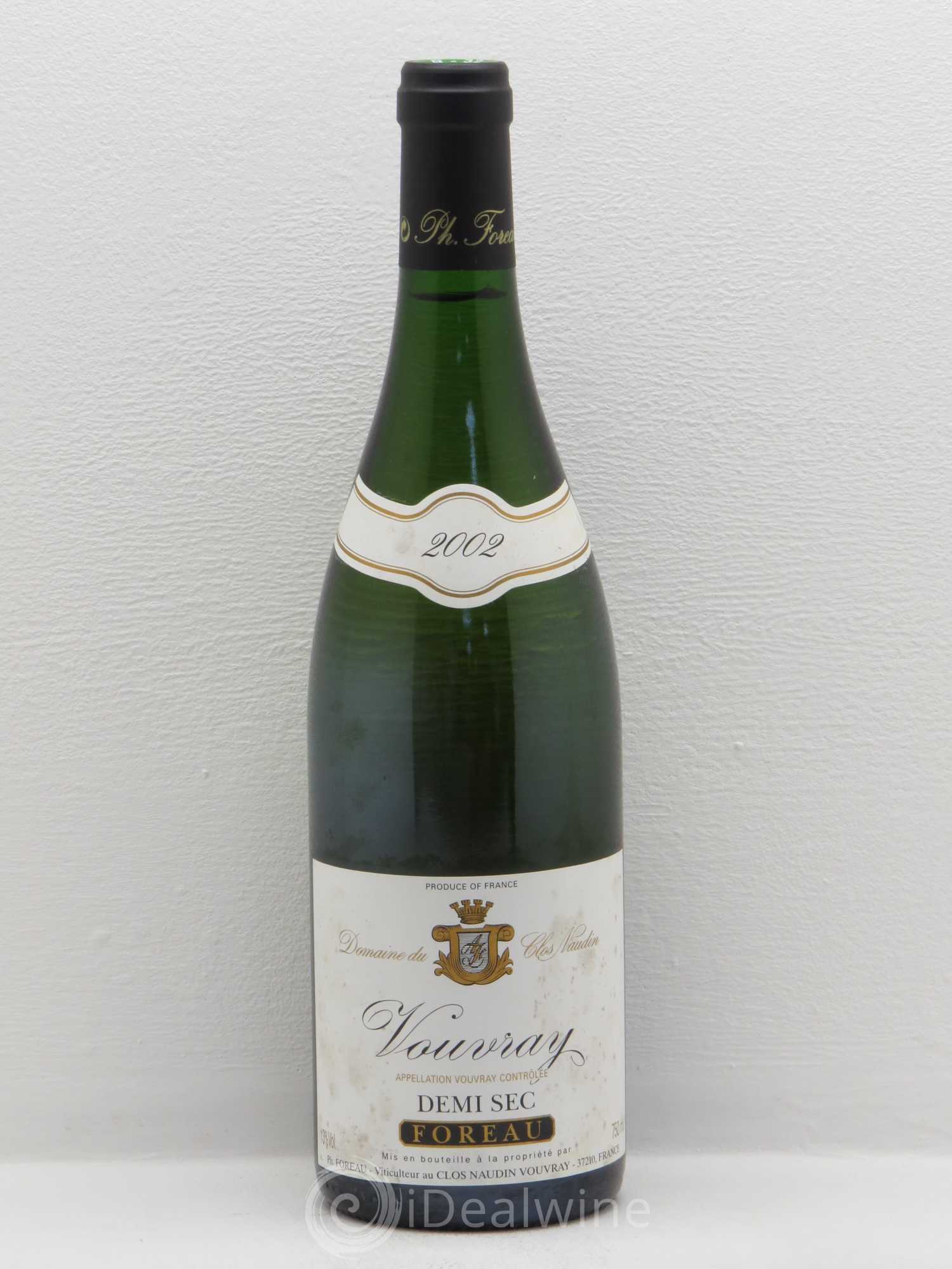 Vouvray Sec Clos Naudin - Philippe Foreau 2002 - Lot de 1 bouteille - 0