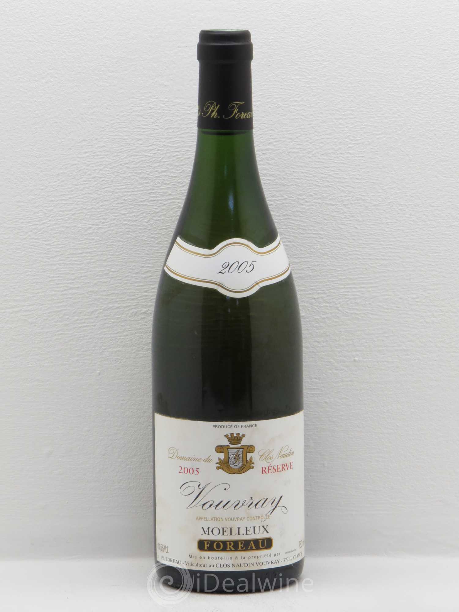 Vouvray Moelleux Réserve Clos Naudin - Philippe Foreau 2005 - Lotto di 1 bottiglia - 0