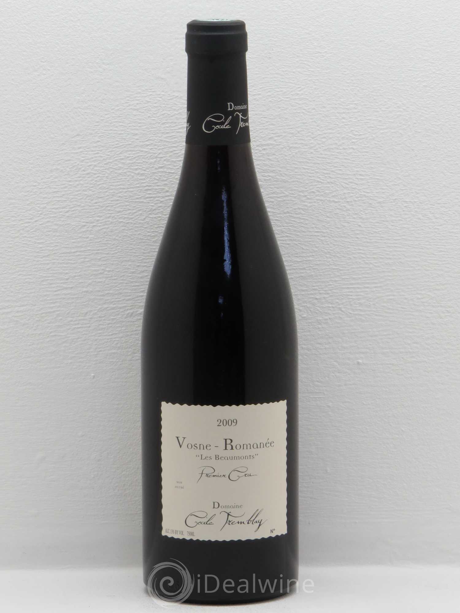 Vosne-Romanée 1er Cru Les Beaumonts (ou Beaux Monts) Cécile Tremblay 2009 - Lot de 1 bouteille - 0