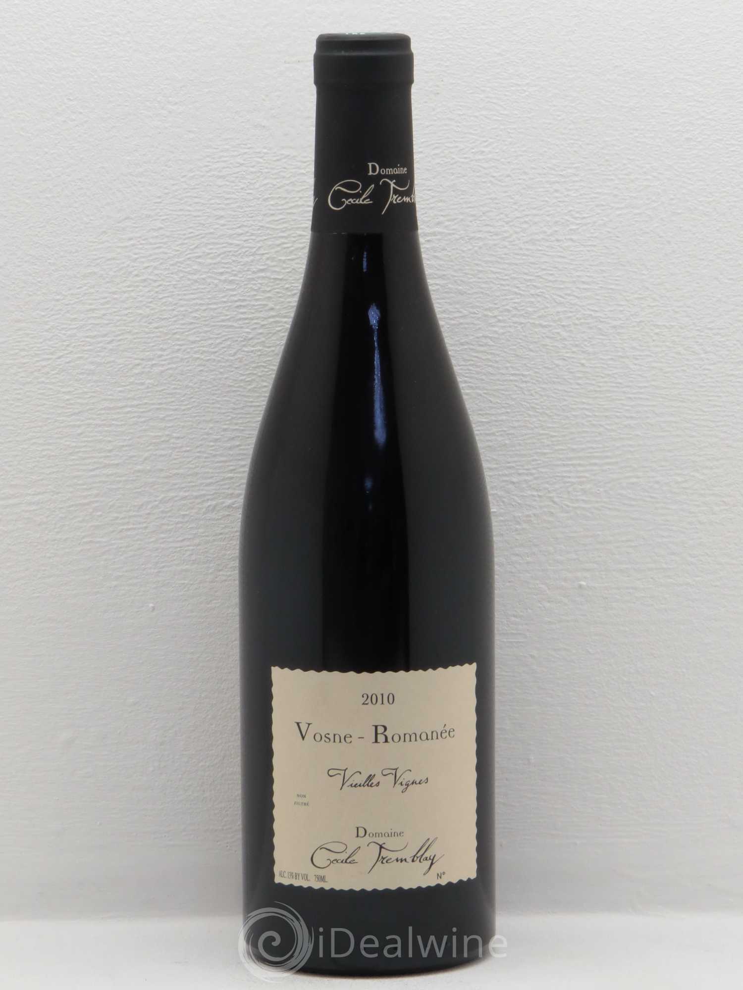 Vosne-Romanée Vieilles Vignes Cécile Tremblay 2010 - Lot de 1 bouteille - 0
