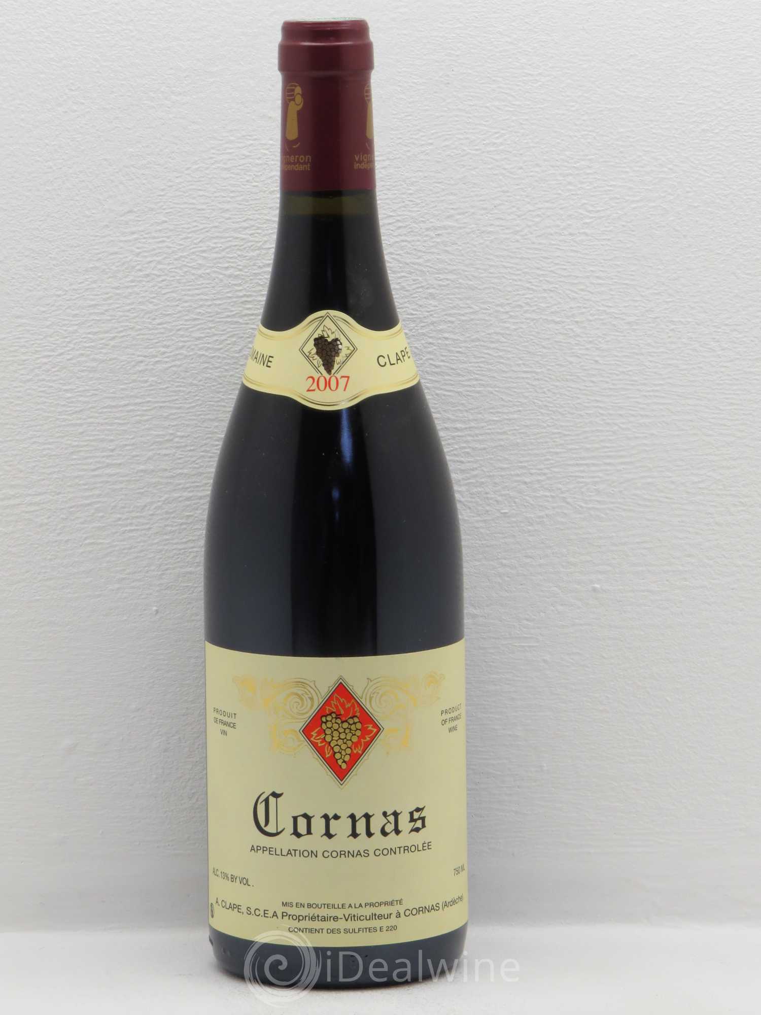 Cornas Auguste Clape 2007 - Lot de 1 bouteille - 0