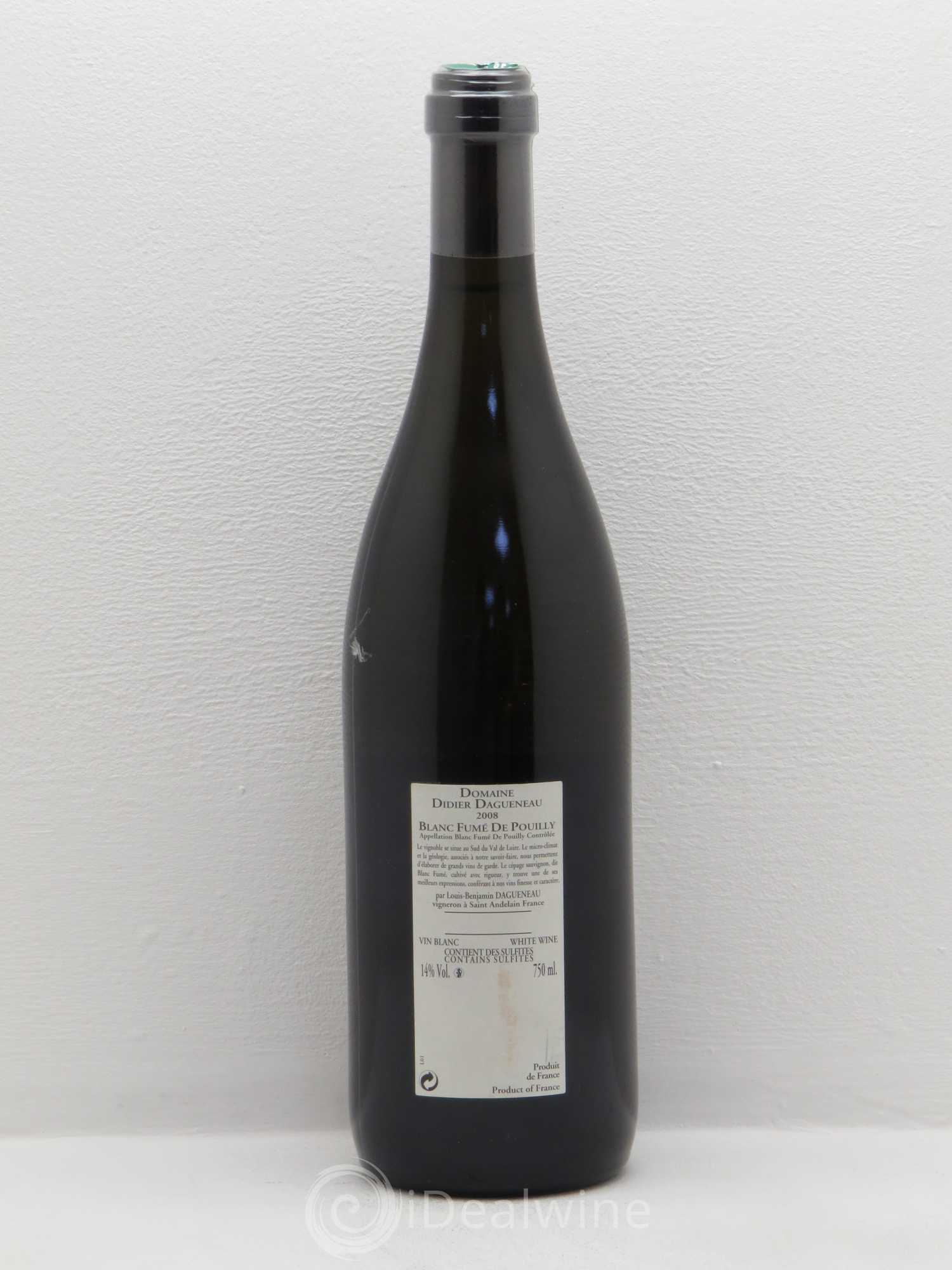 Vin de France (anciennement Pouilly-Fumé) Buisson Renard Dagueneau (Domaine Didier - Louis-Benjamin) 2008 - Lot de 1 bouteille - 1