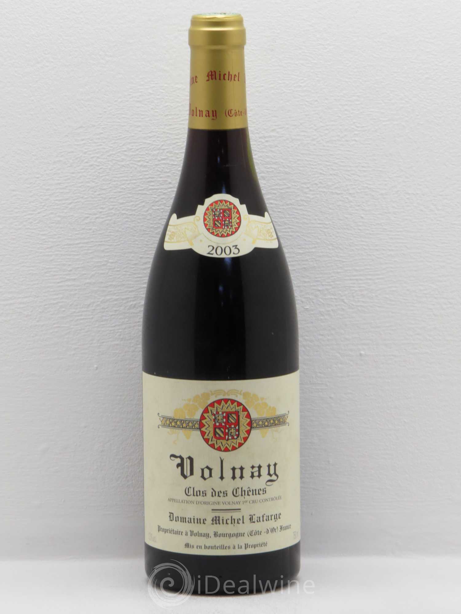 Volnay 1er Cru Clos des Chênes Lafarge (Domaine) 2003 - Lot de 1 bouteille - 0