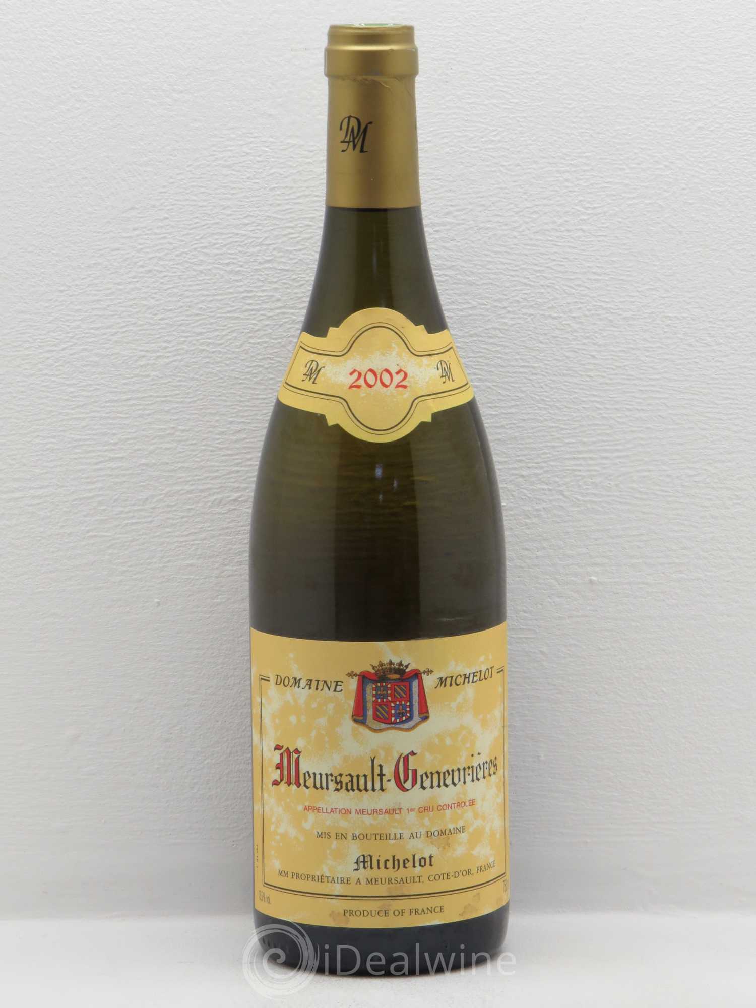 Meursault Genevrières Michelot 2002 - Posten von 1 Flasche - 0