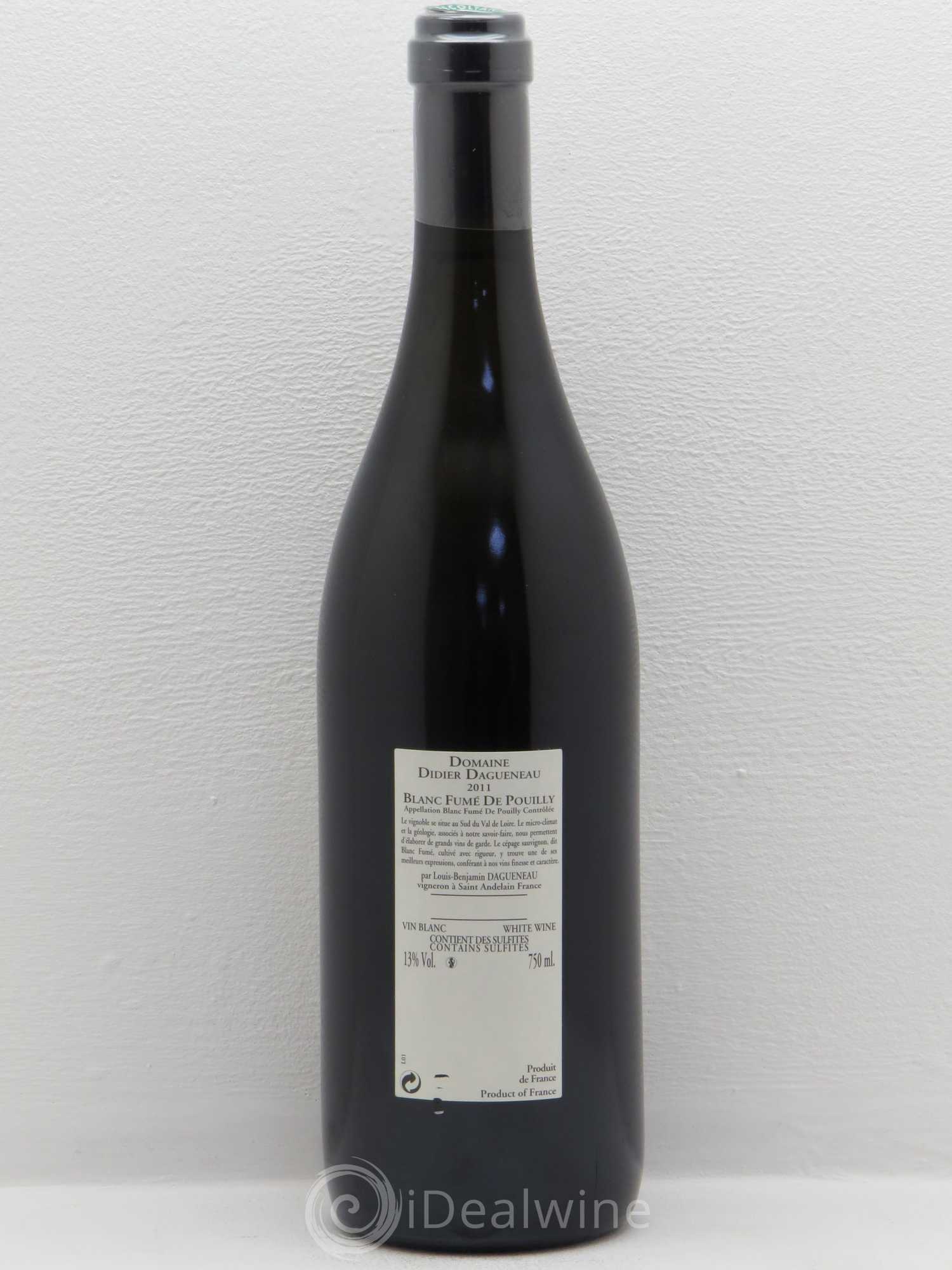 Vin de France (anciennement Pouilly-Fumé) Buisson Renard Dagueneau (Domaine Didier - Louis-Benjamin) 2011 - Lot de 1 bouteille - 1