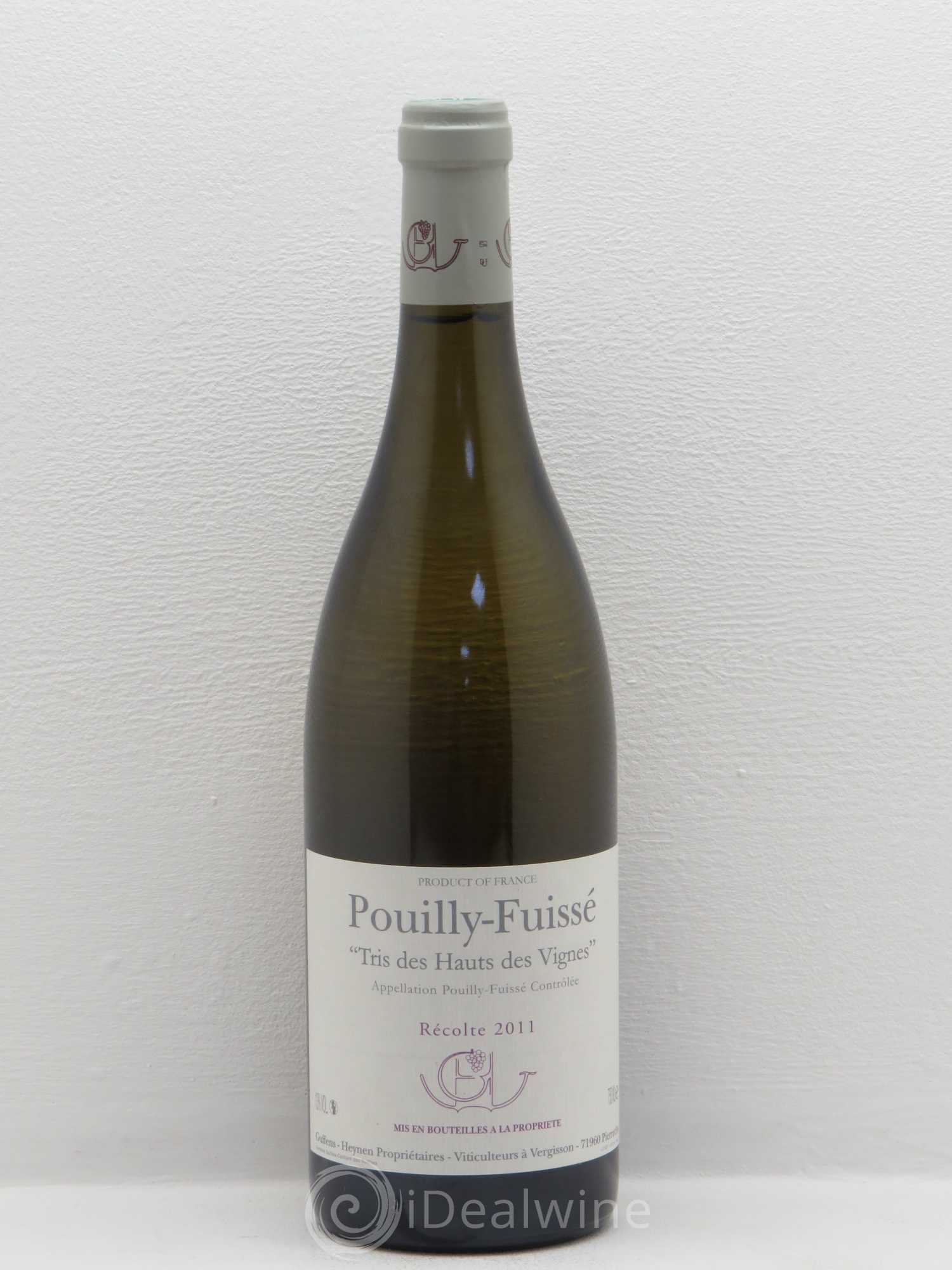 Pouilly-Fuissé Tris des Hauts des Vignes Guffens-Heynen 2011 - Lot de 1 bouteille - 0