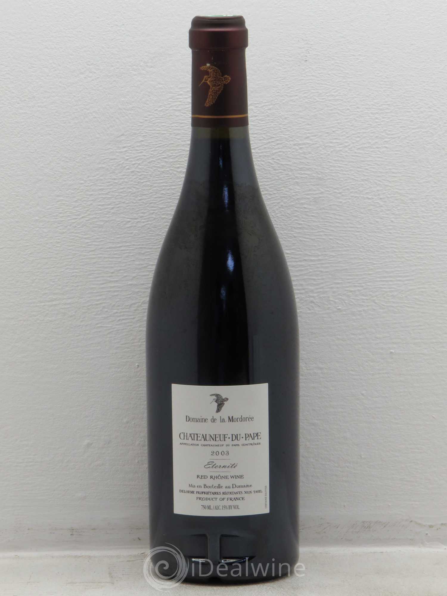 Châteauneuf-du-Pape La Plume du Peintre La Mordorée (Domaine de) 2003 - Lot de 1 bouteille - 1