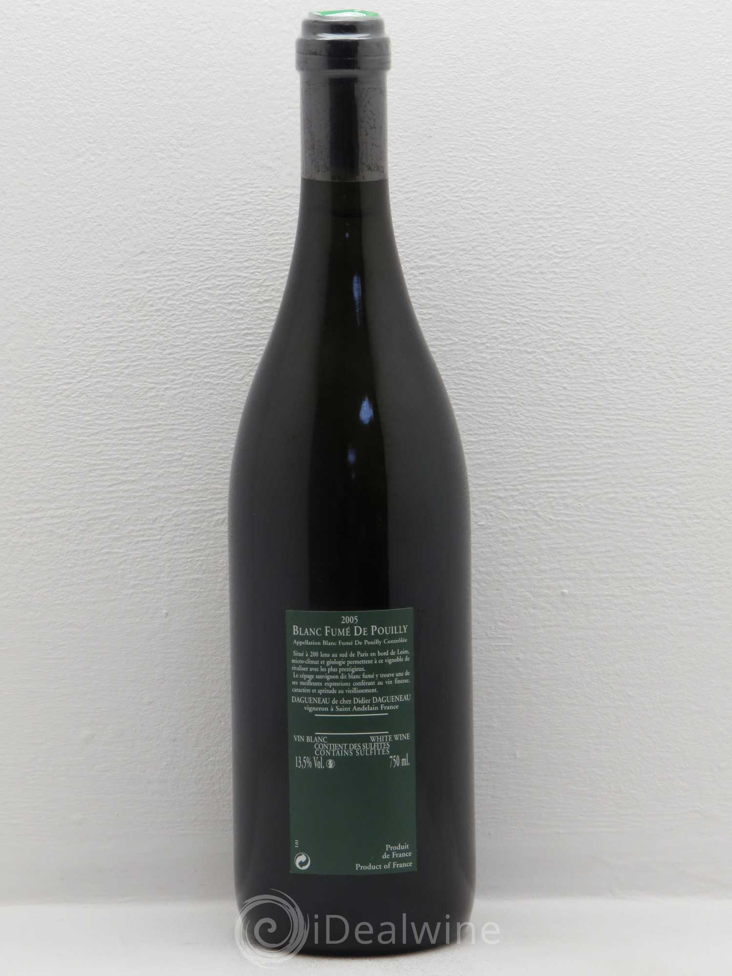 Vin de France (anciennement Pouilly-Fumé) Silex Dagueneau (Domaine Didier - Louis-Benjamin) 2005 - Lot de 1 bouteille - 1