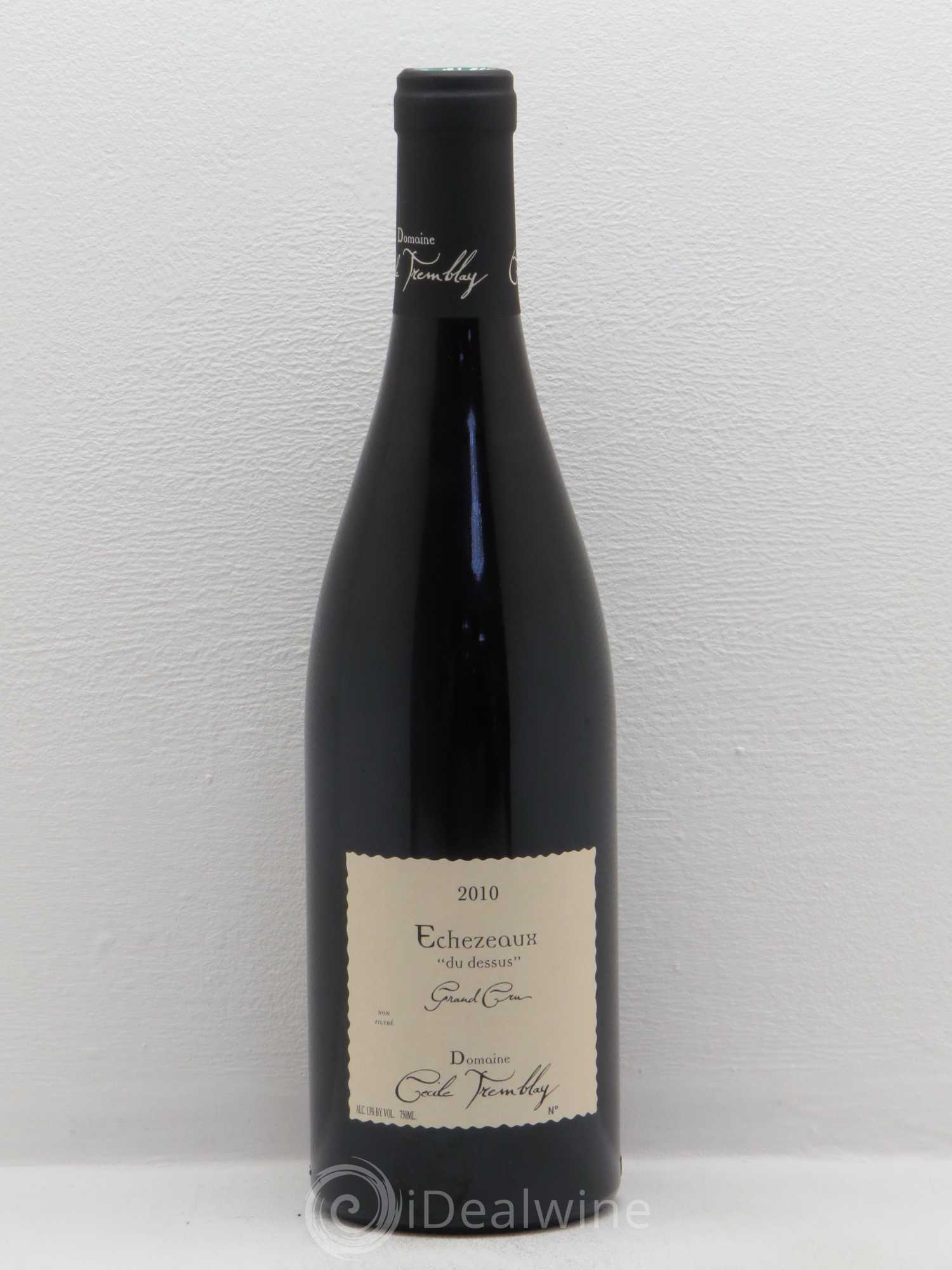 Echezeaux Grand Cru du dessus Cécile Tremblay 2010 - Lot de 1 bouteille - 0