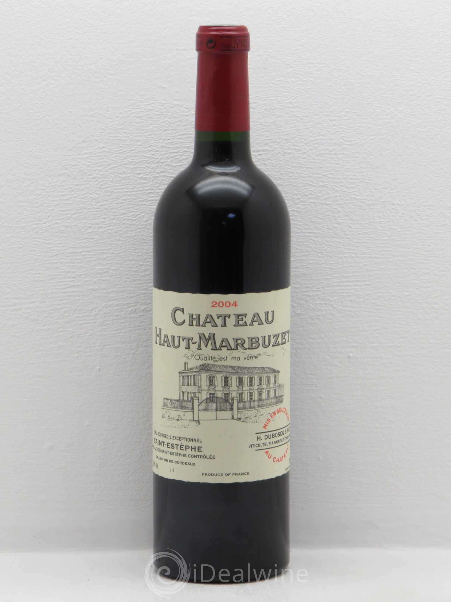 Château Haut Marbuzet 2004 - Lot de 1 bouteille - 0