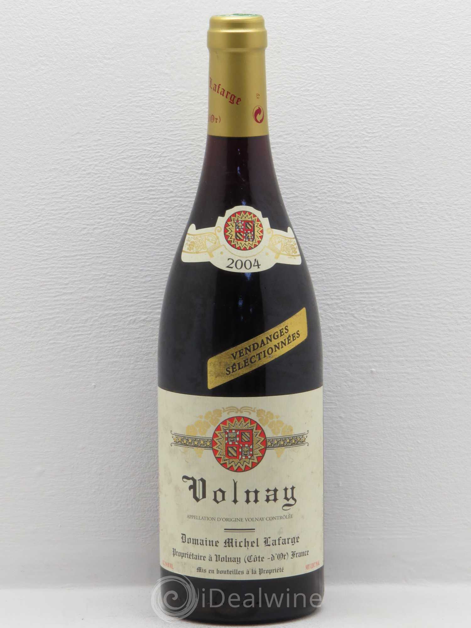 Volnay Vendanges sélectionnées Lafarge (Domaine) 2004 - Lot de 1 bouteille - 0
