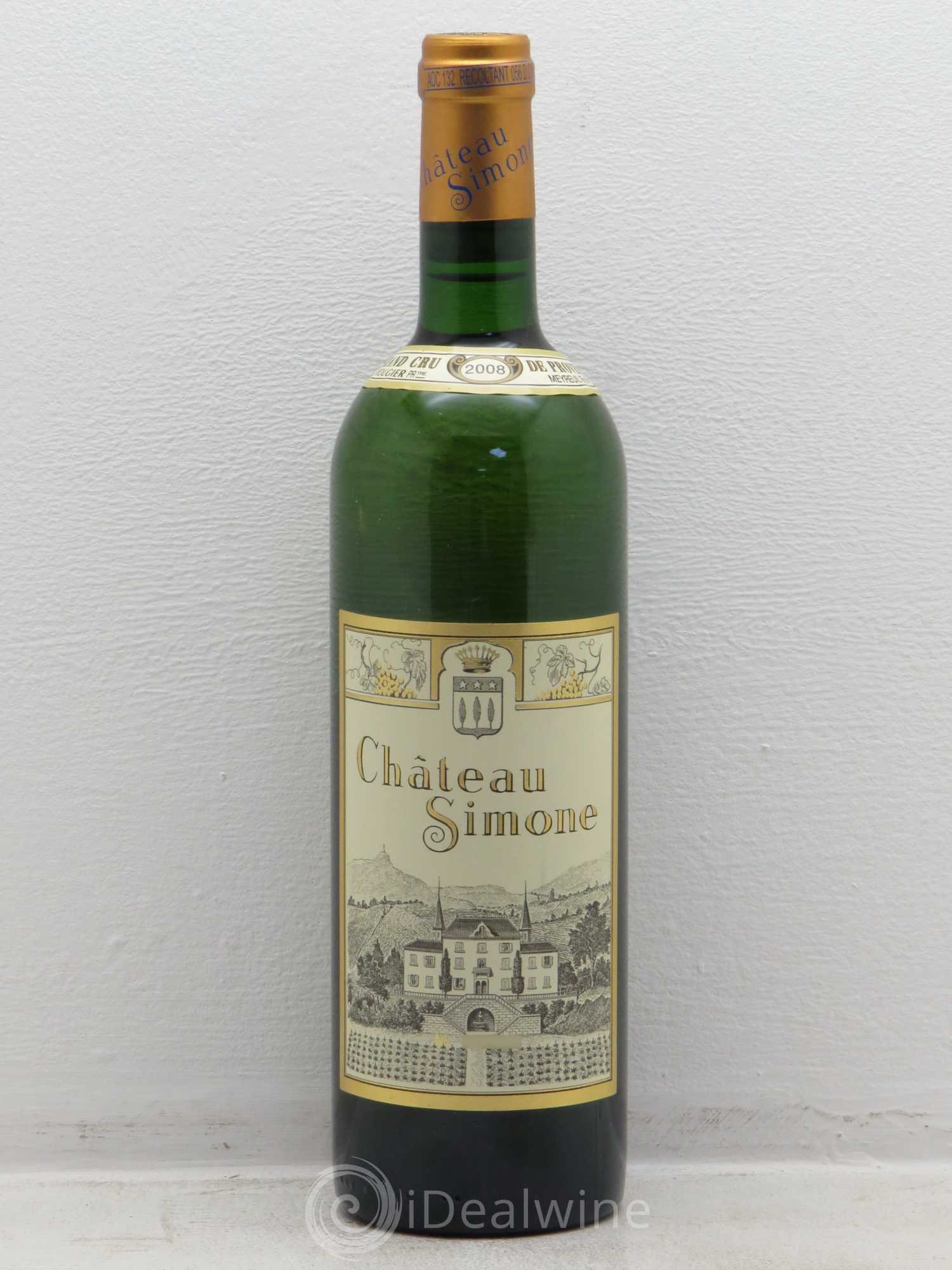 Palette Château Simone Famille Rougier 2008 - Lot de 1 bouteille - 0