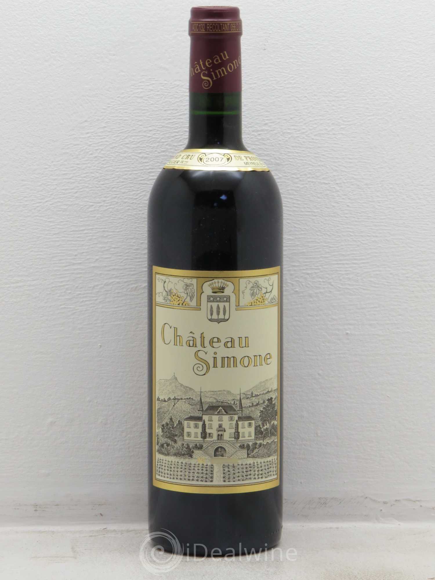 Palette Château Simone Famille Rougier 2007 - Lot de 1 bouteille - 0