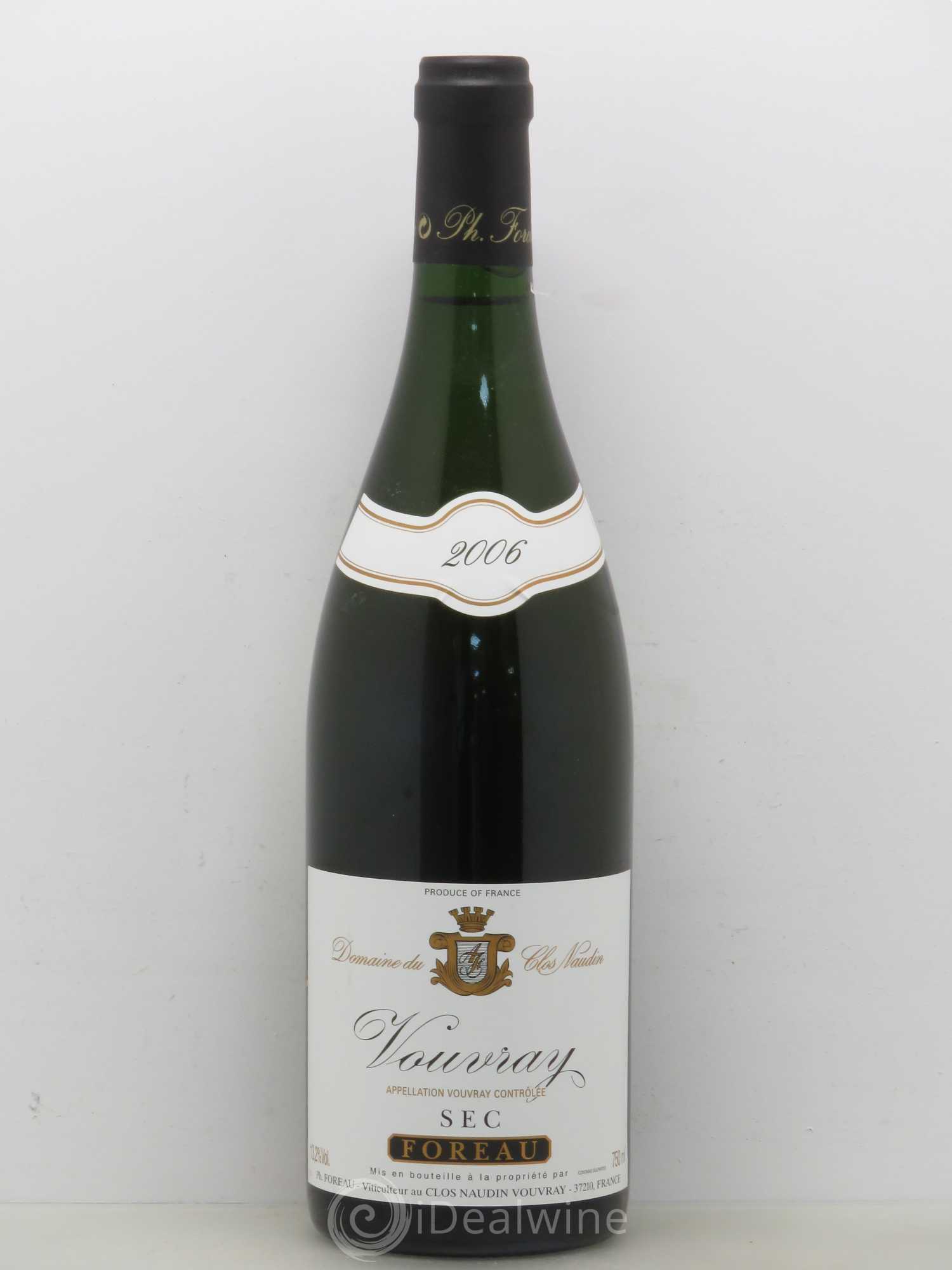 Vouvray Sec Clos Naudin - Philippe Foreau 2006 - Lot de 1 bouteille - 0