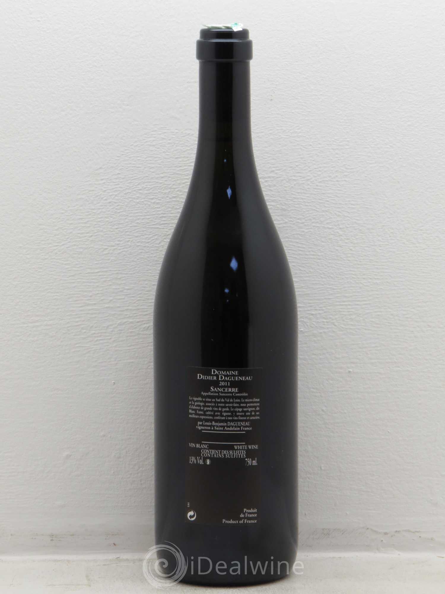 Sancerre Le Mont Damné Chavignol Dagueneau (Domaine Didier - Louis-Benjamin) 2011 - Lot de 1 bouteille - 1