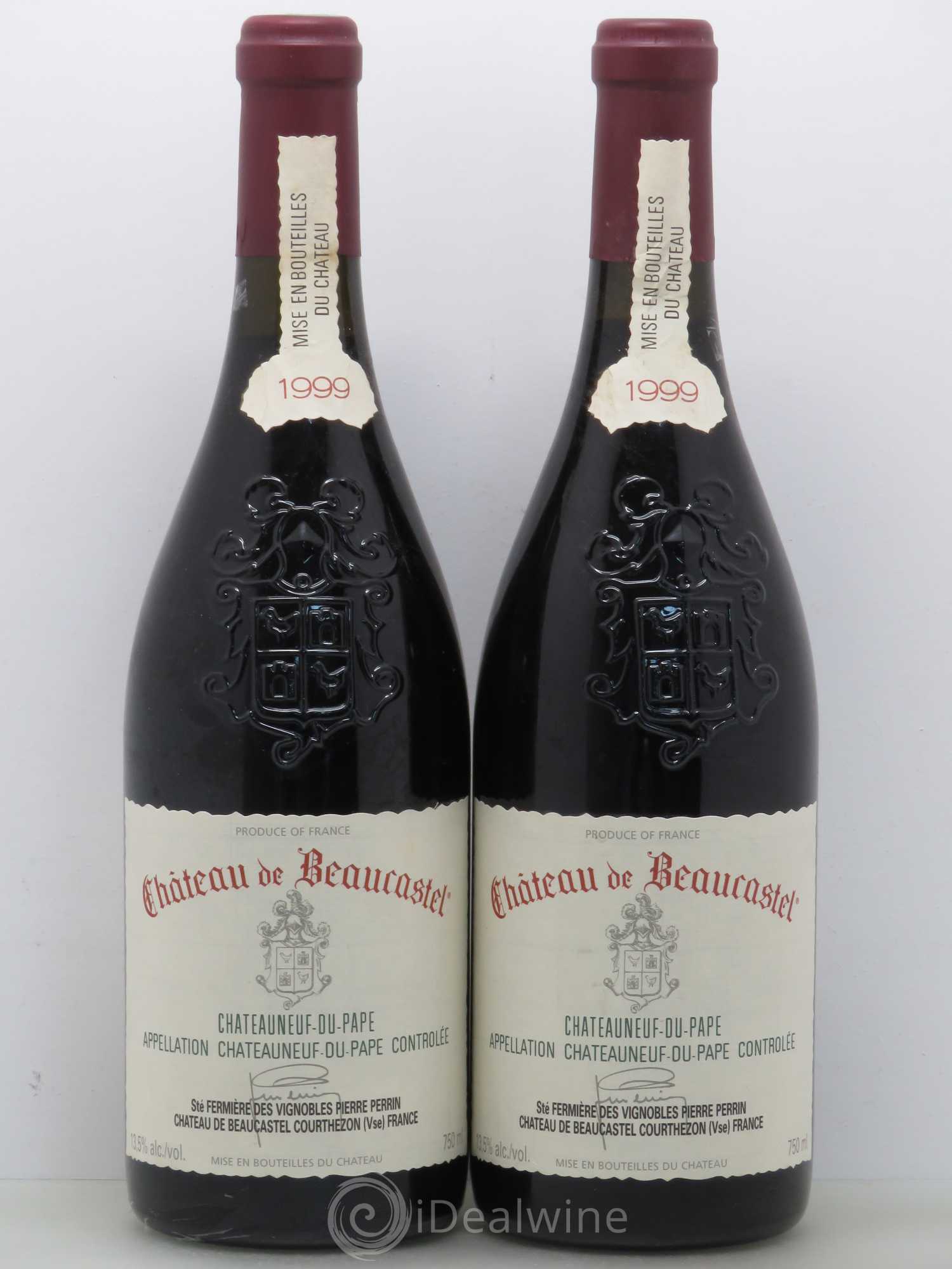 Châteauneuf-du-Pape Château de Beaucastel Famille Perrin 1999 - Lot de 2 bouteilles - 0