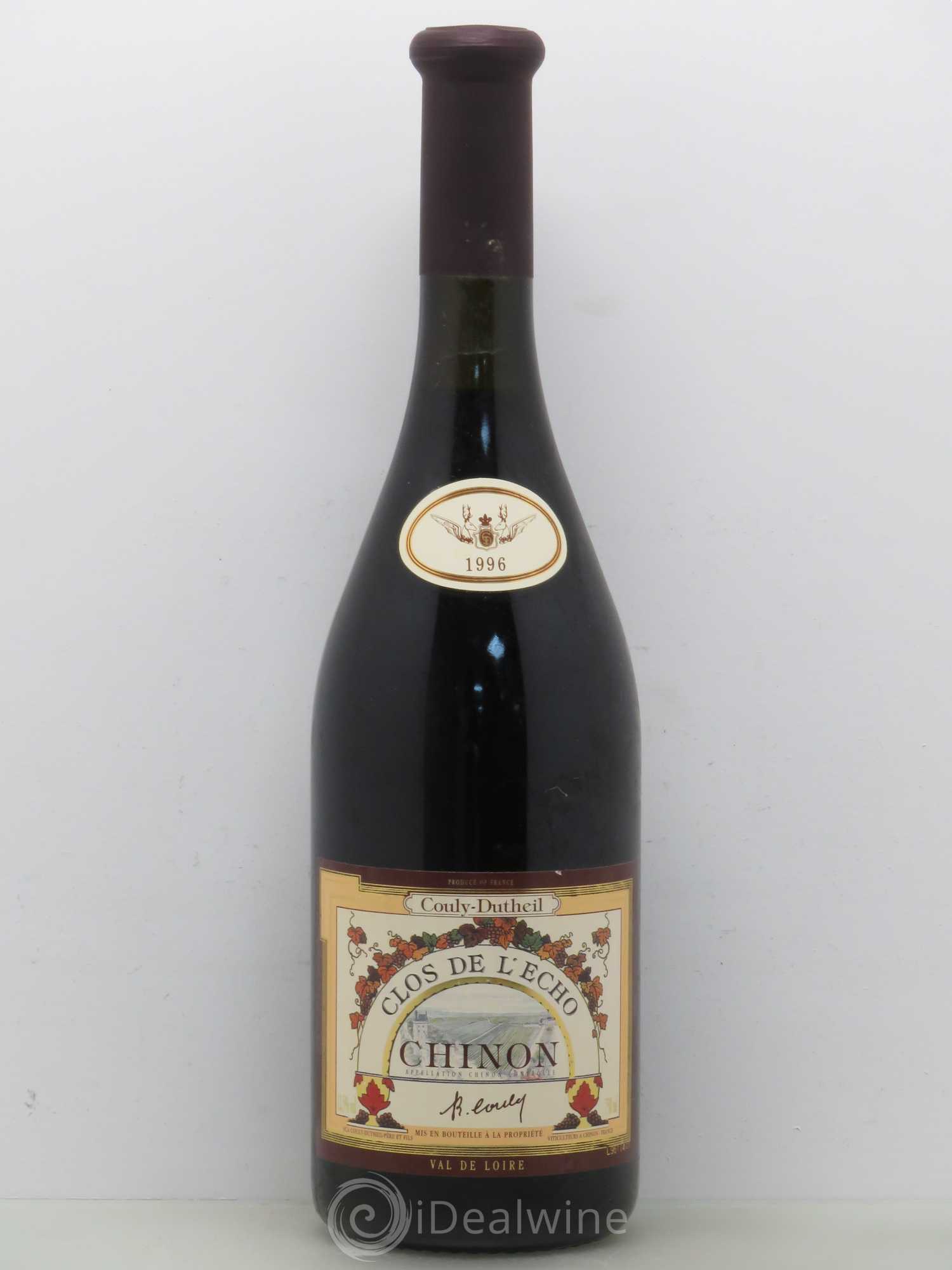 Chinon Clos de l'Echo Couly-Dutheil 1996 - Lot de 1 bouteille - 0