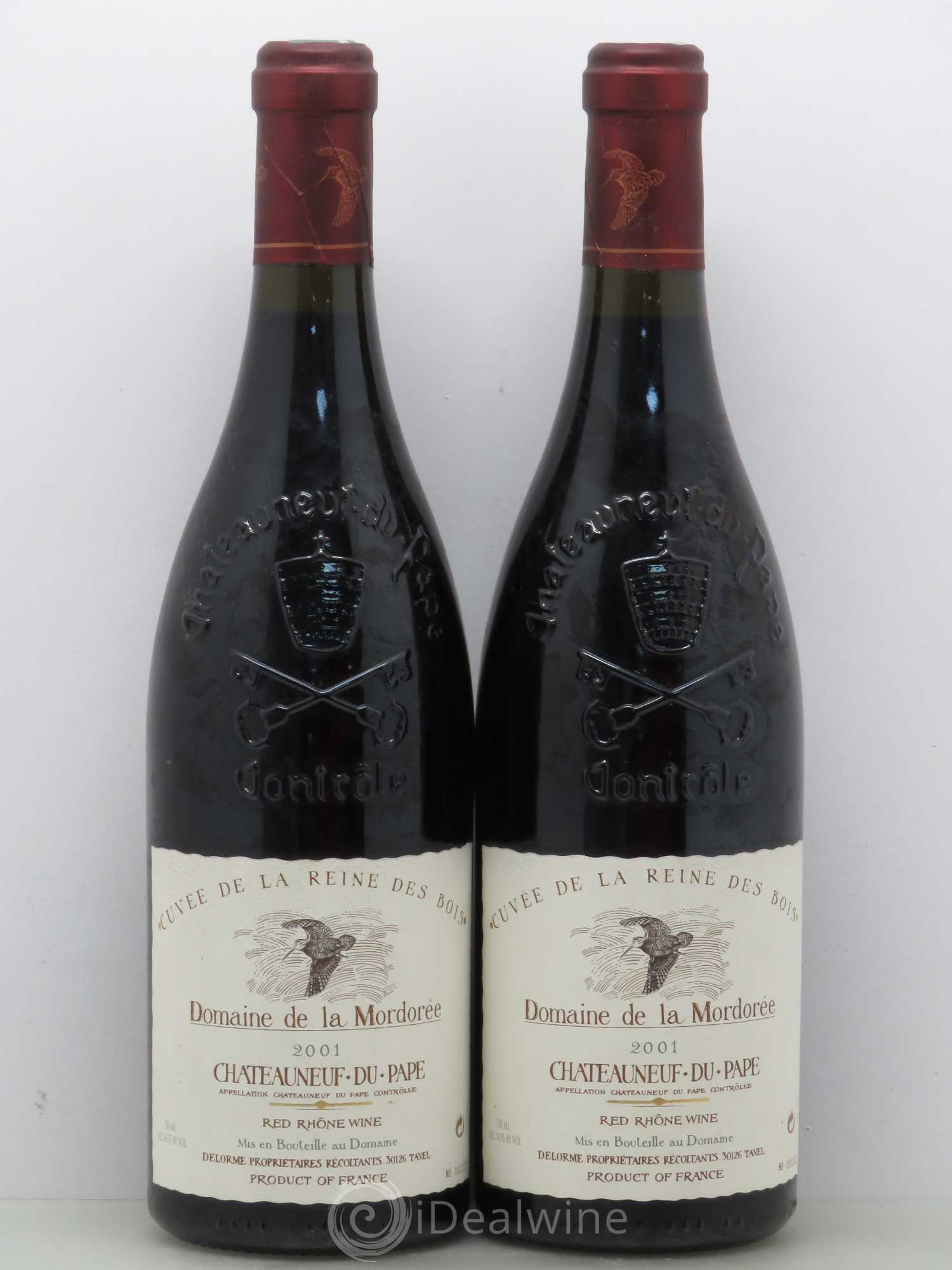Châteauneuf-du-Pape Domaine de La Mordorée (Domaine de) 2001 - Lot de 2 bouteilles - 0