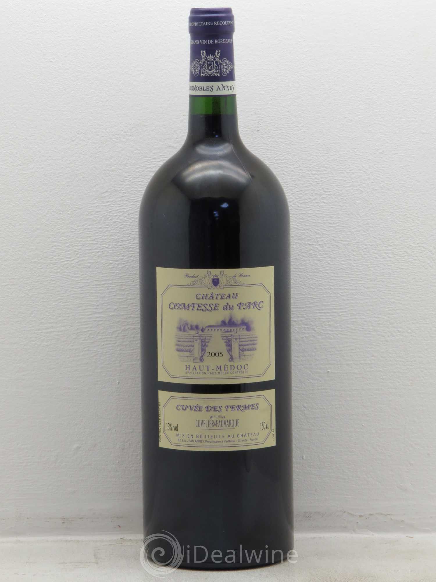 Haut Médoc Château Comtesse Du Parc 2005 - Posten von 1 Magnum - 0