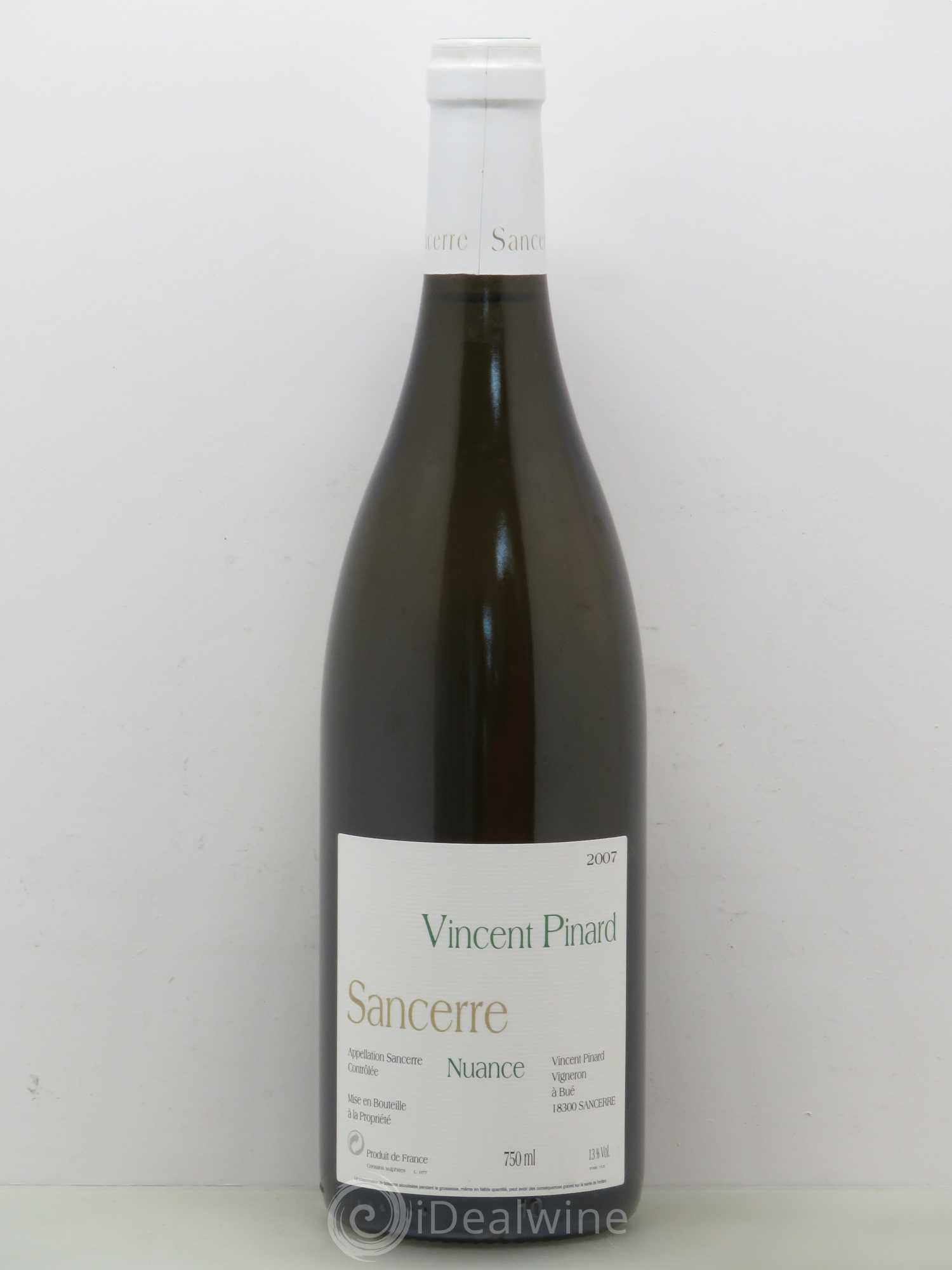 Sancerre Nuance Vincent Pinard 2007 - Lot de 1 bouteille - 0