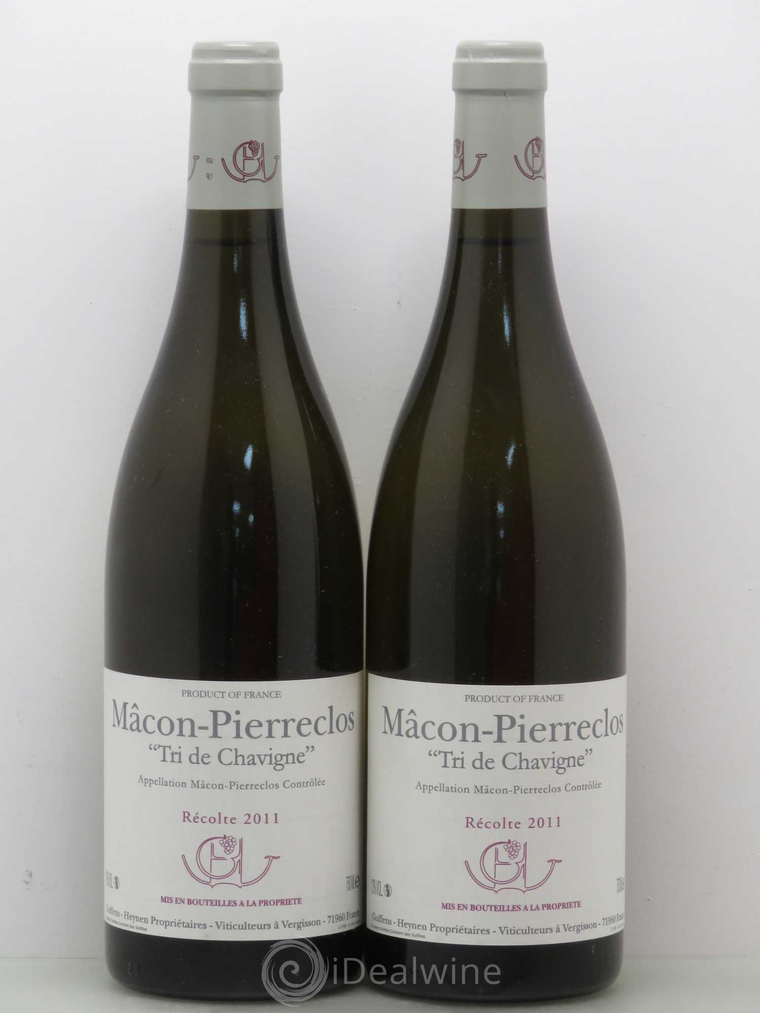 Mâcon-Pierreclos Tri de Chavigne Guffens-Heynen 2011 - Lot de 2 bouteilles - 0