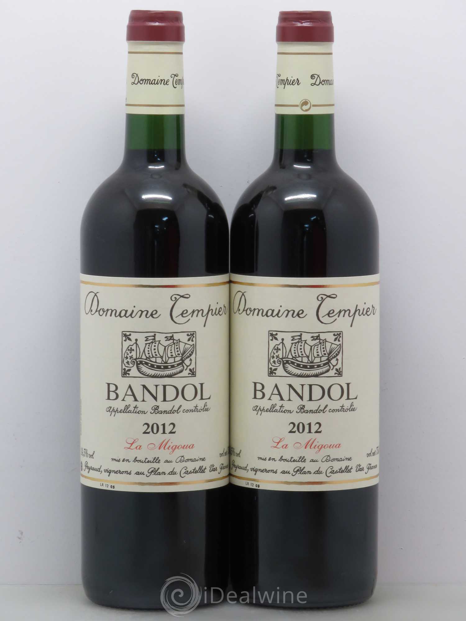 Bandol Domaine Tempier Cuvée La Migoua Famille Peyraud 2012 - Lot de 2 bouteilles - 0