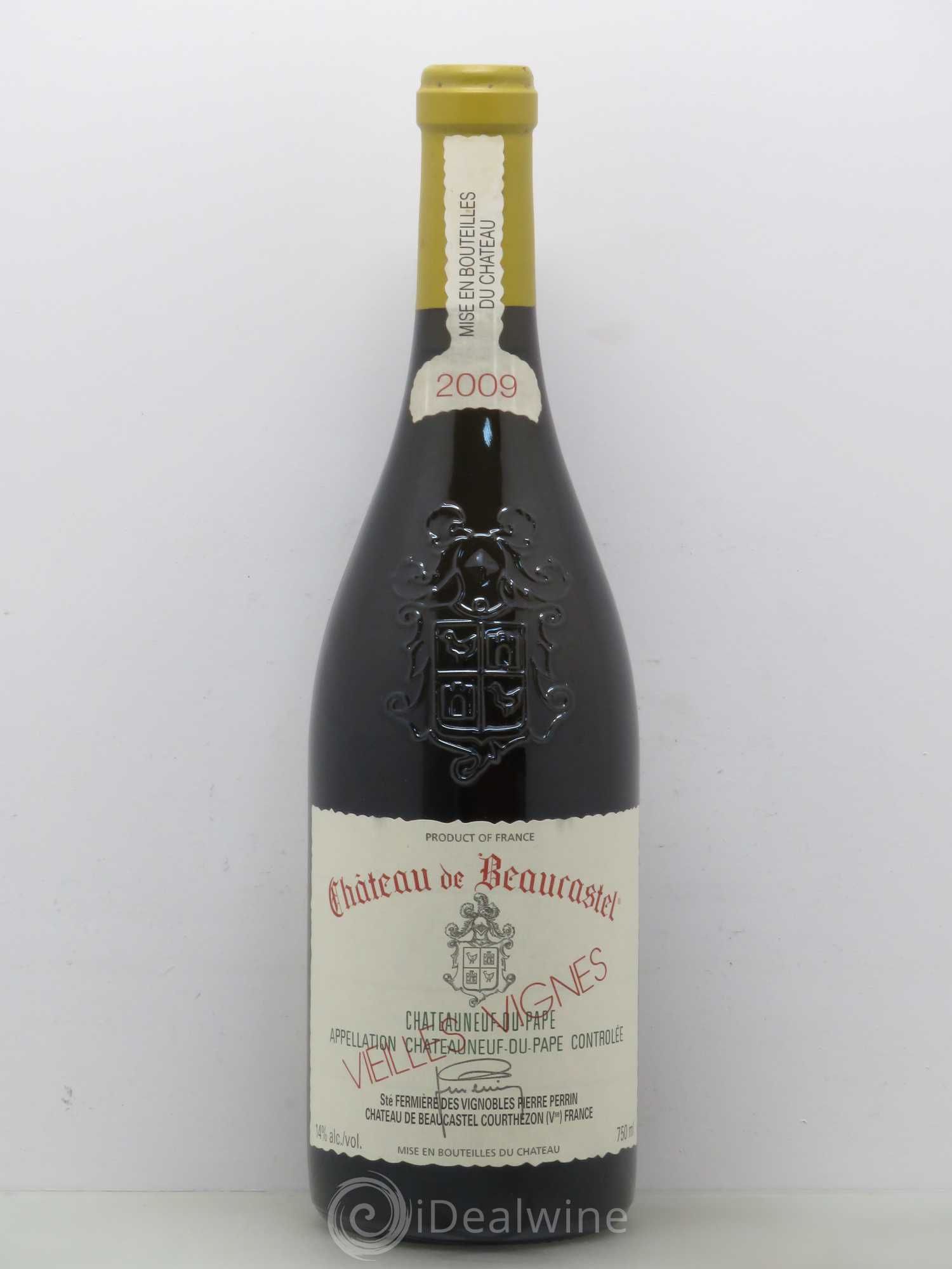 Châteauneuf-du-Pape Château de Beaucastel Vieilles vignes Roussanne Famille Perrin 2009 - Lot de 1 bouteille - 0