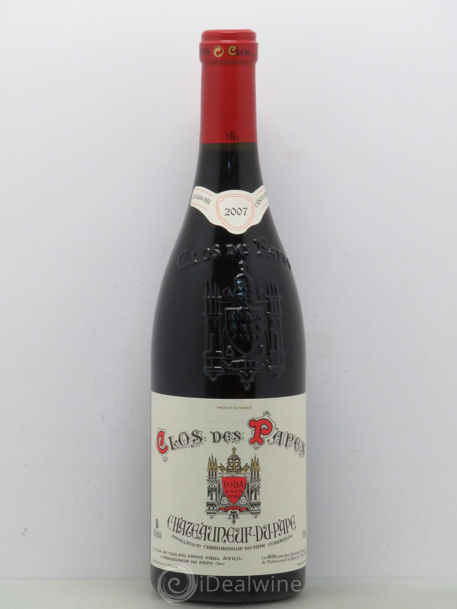 Châteauneuf-du-Pape Clos des Papes - Paul Avril 2007 - Lot de 1 bouteille - 0
