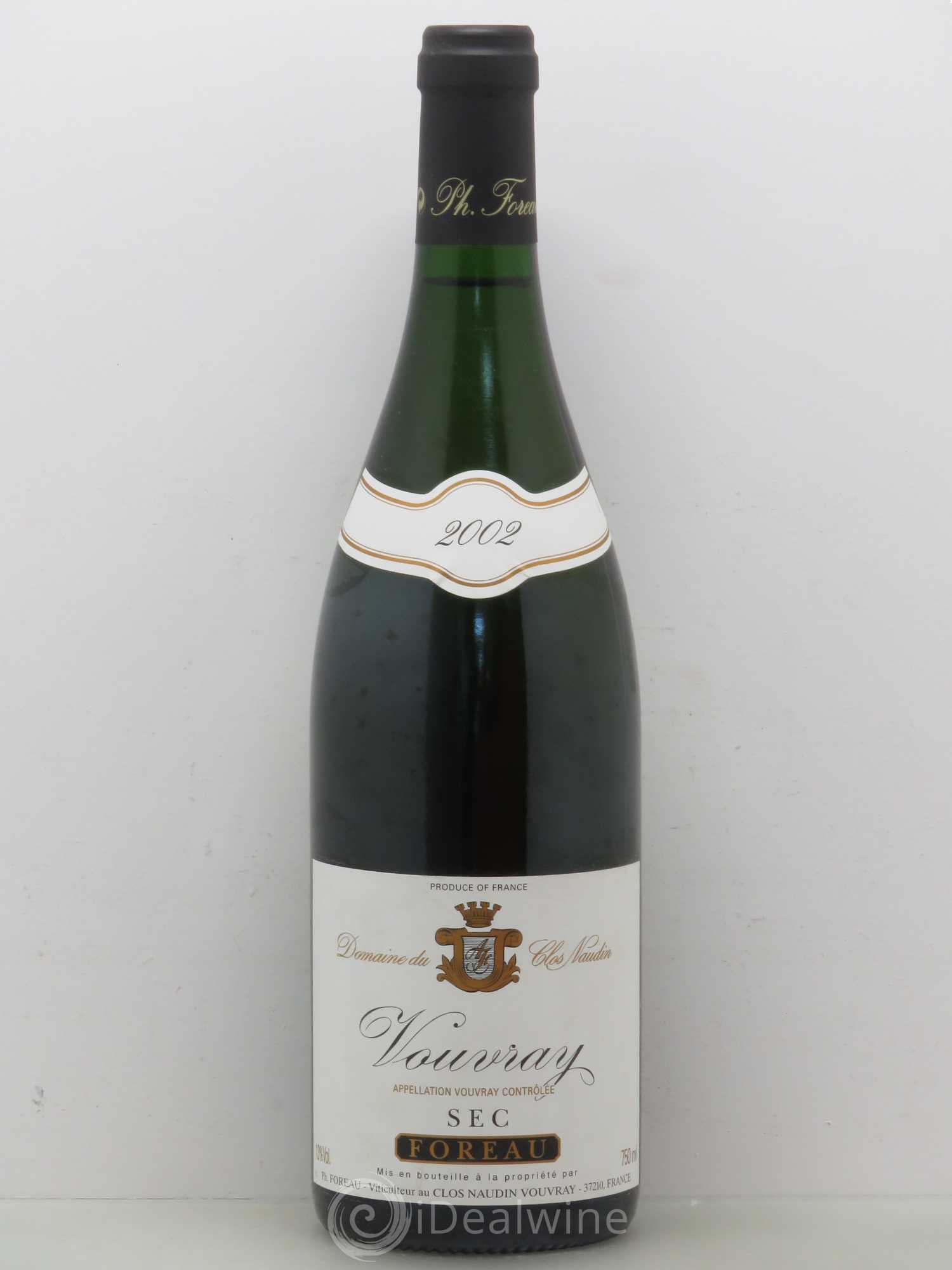 Vouvray Sec Clos Naudin - Philippe Foreau 2002 - Lot de 1 bouteille - 0