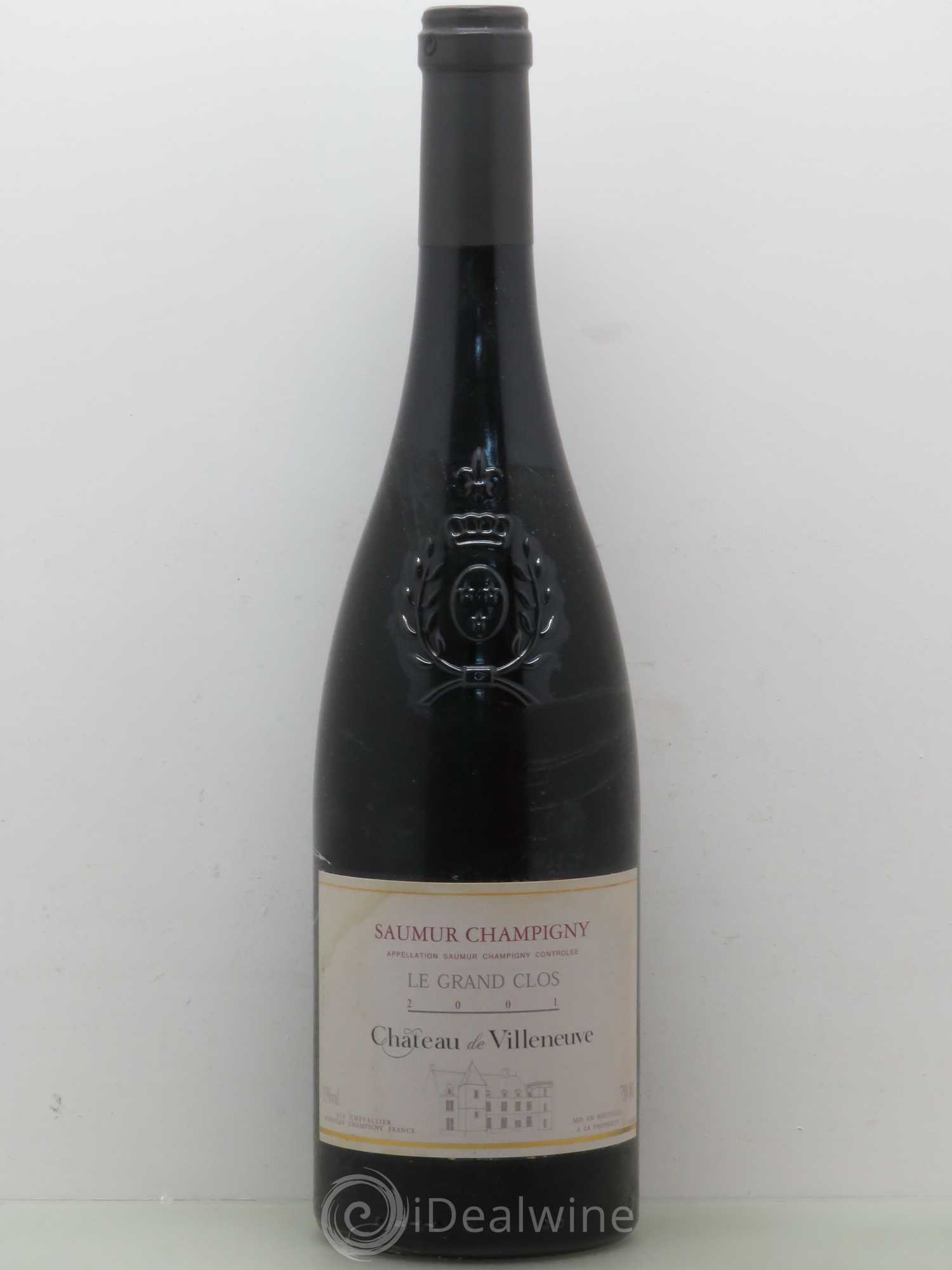 Saumur-Champigny Le Grand Clos Château de Villeneuve 2001 - Lot de 1 bouteille - 0