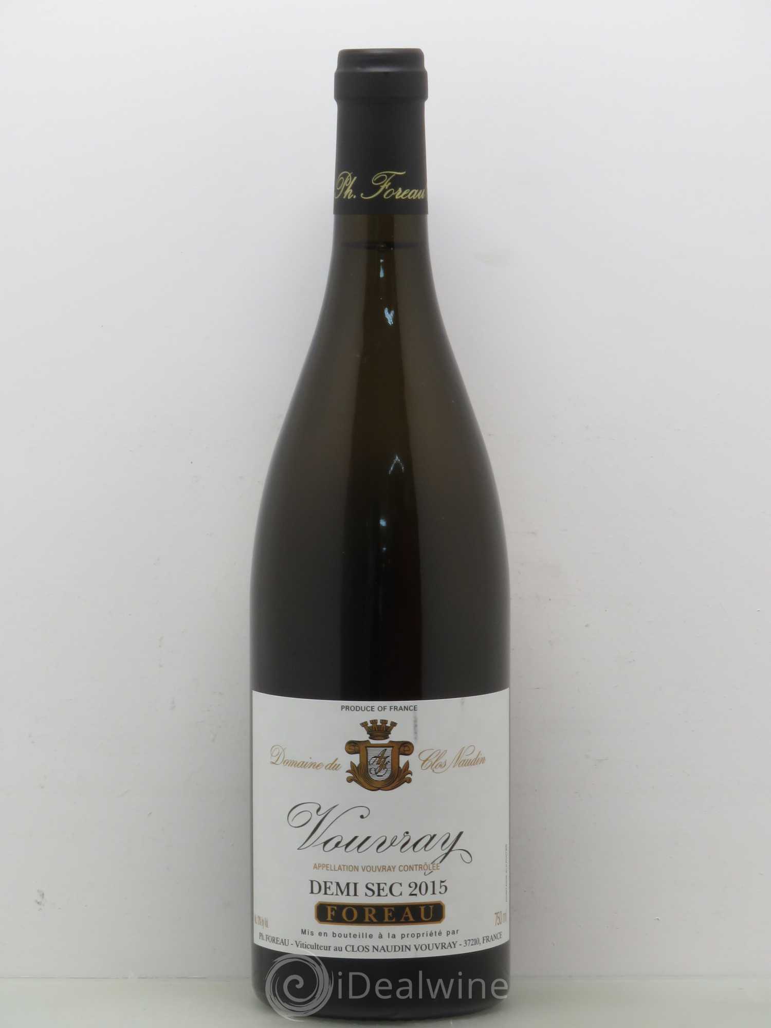 Vouvray Sec Clos Naudin - Philippe Foreau 2015 - Lot de 1 bouteille - 0